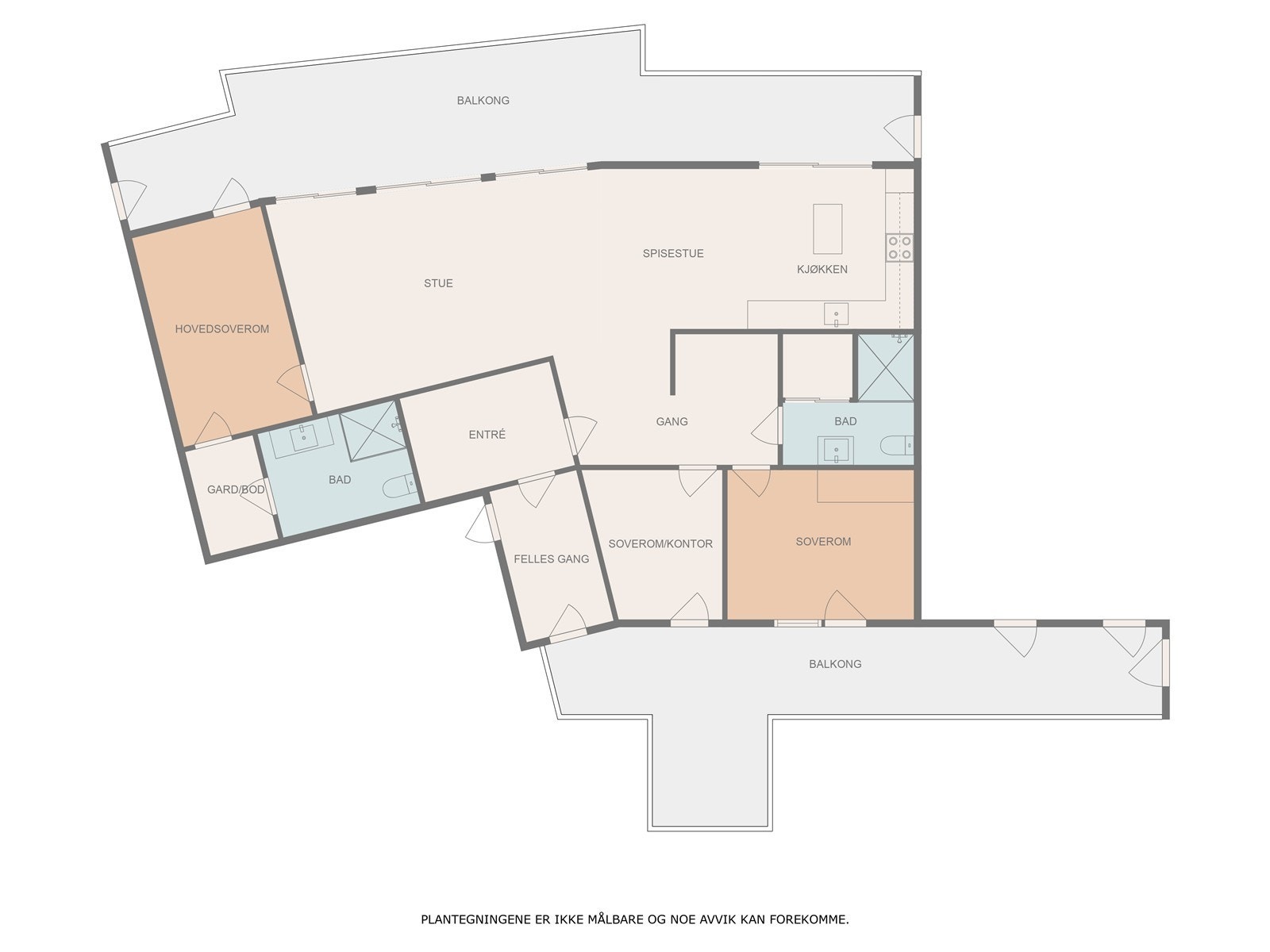 Plantegning leil. 502 Galleribilde