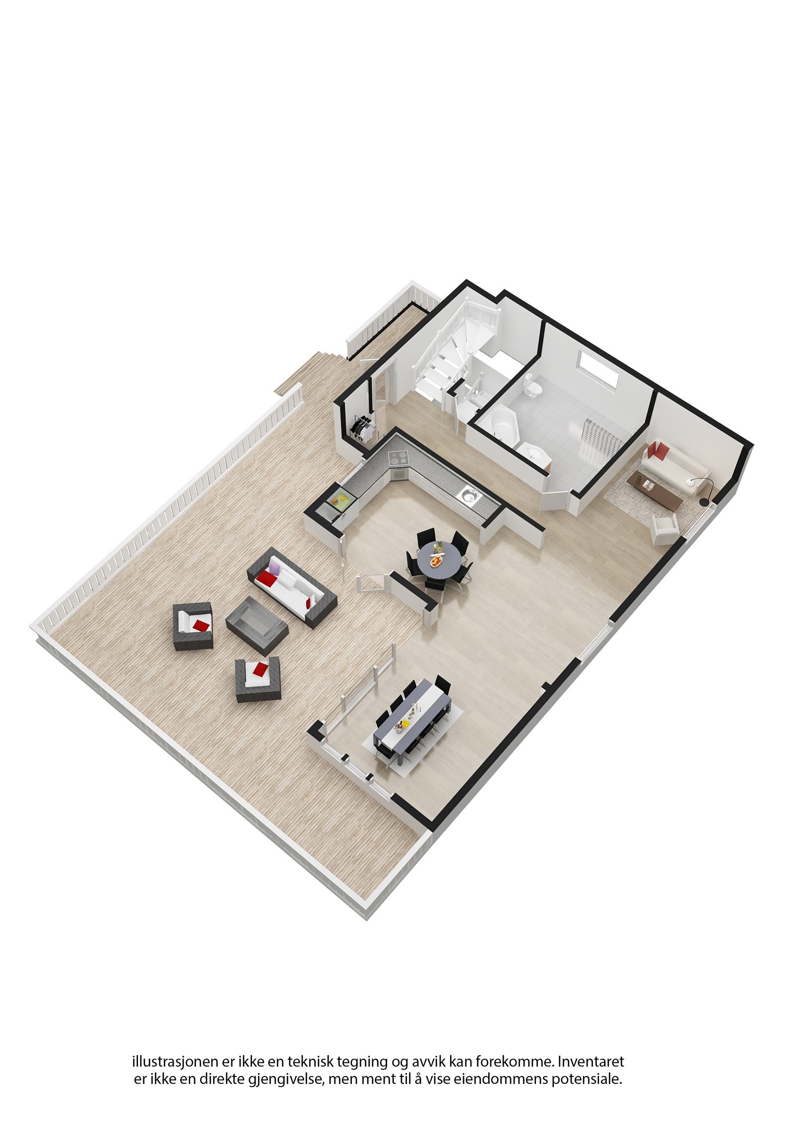 Plantegning - Hovedetasje Galleribilde