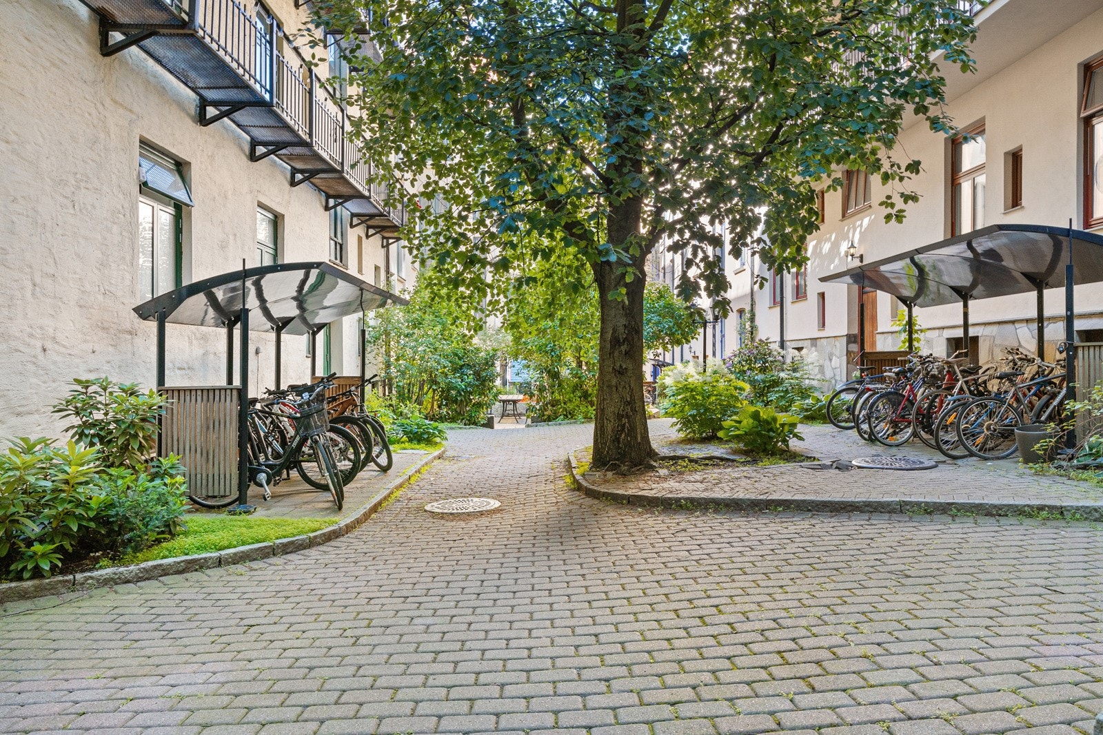 Borettslaget fremstår som meget godt drevet med en hyggelig felles bakgård. Galleribilde