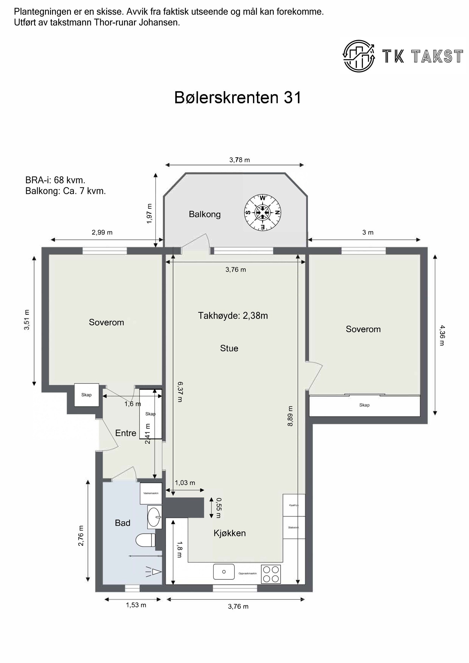 Plantegning Galleribilde