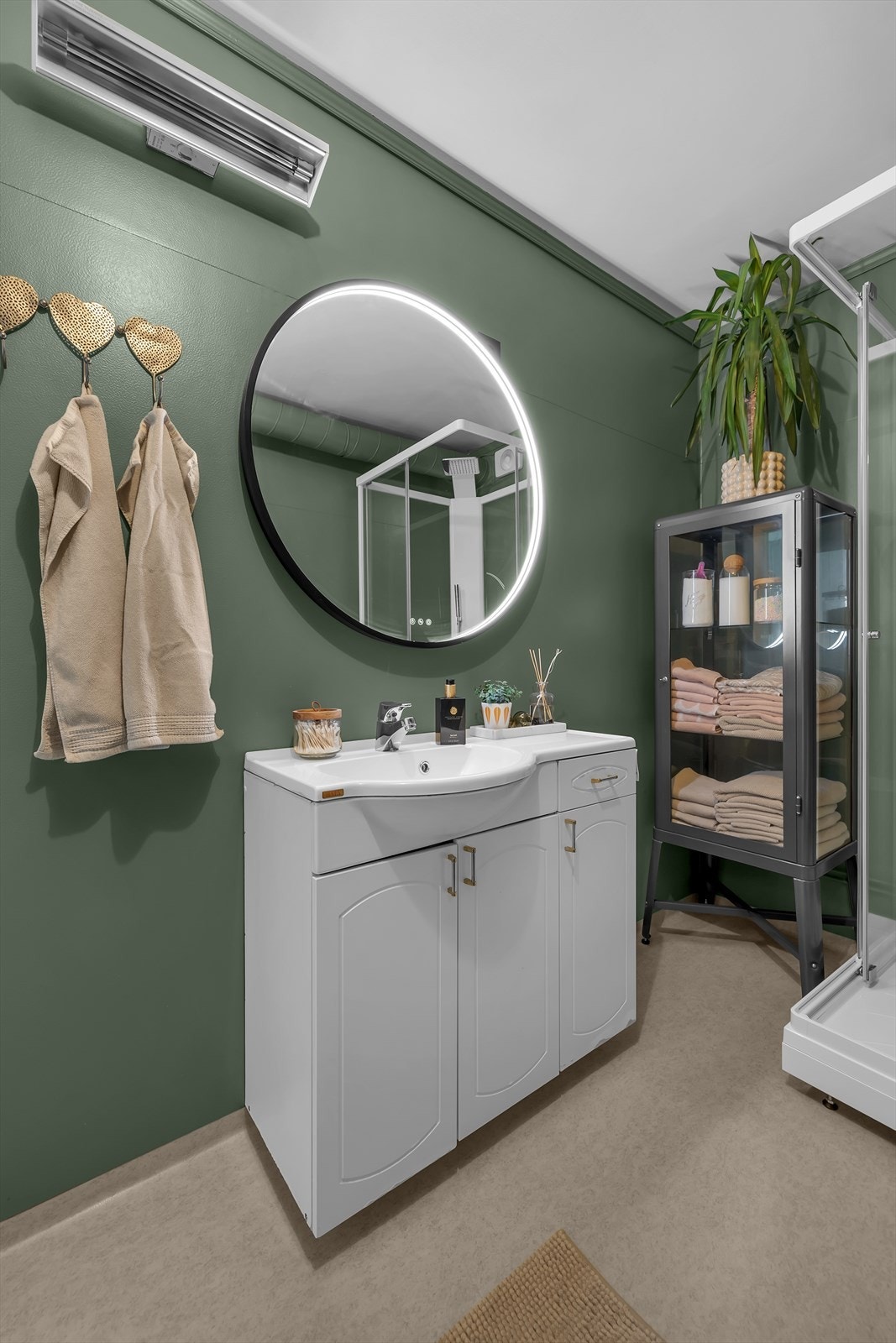 Speil med innebygd lys Galleribilde