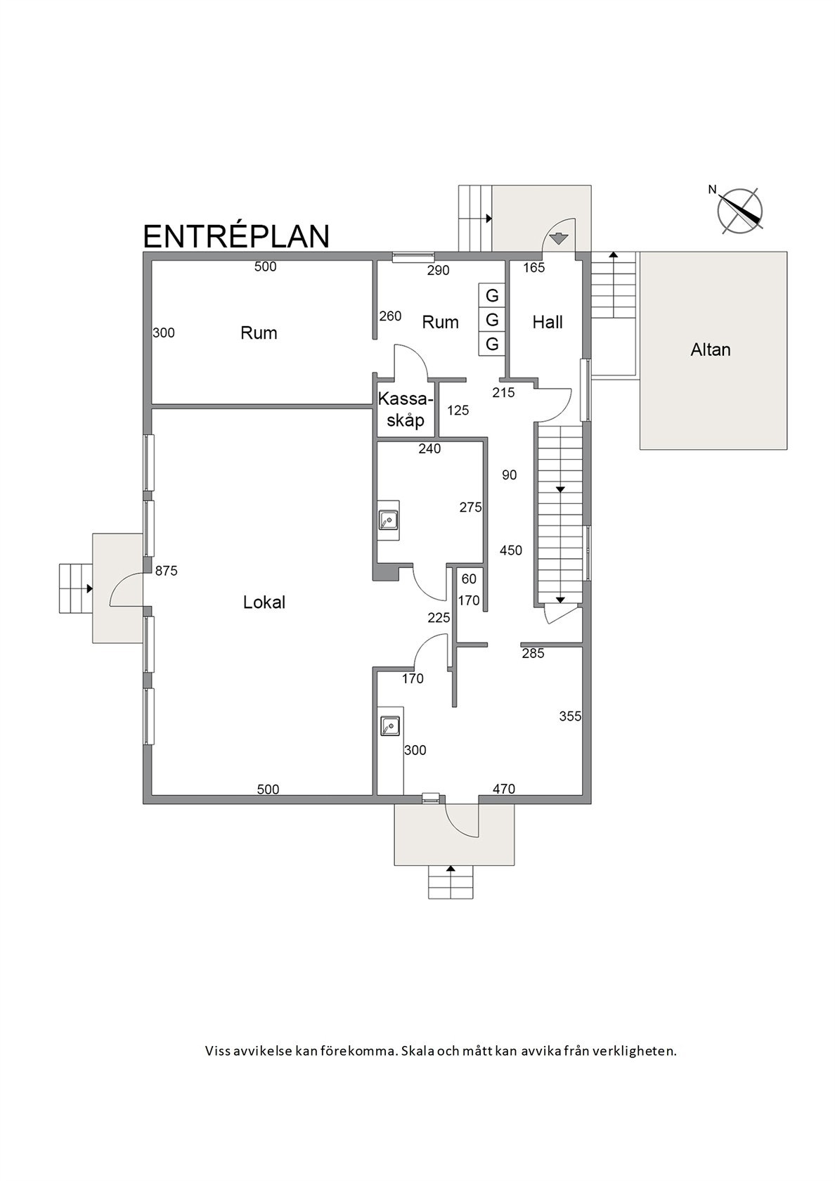 Planritning bottenvåning. Galleribilde
