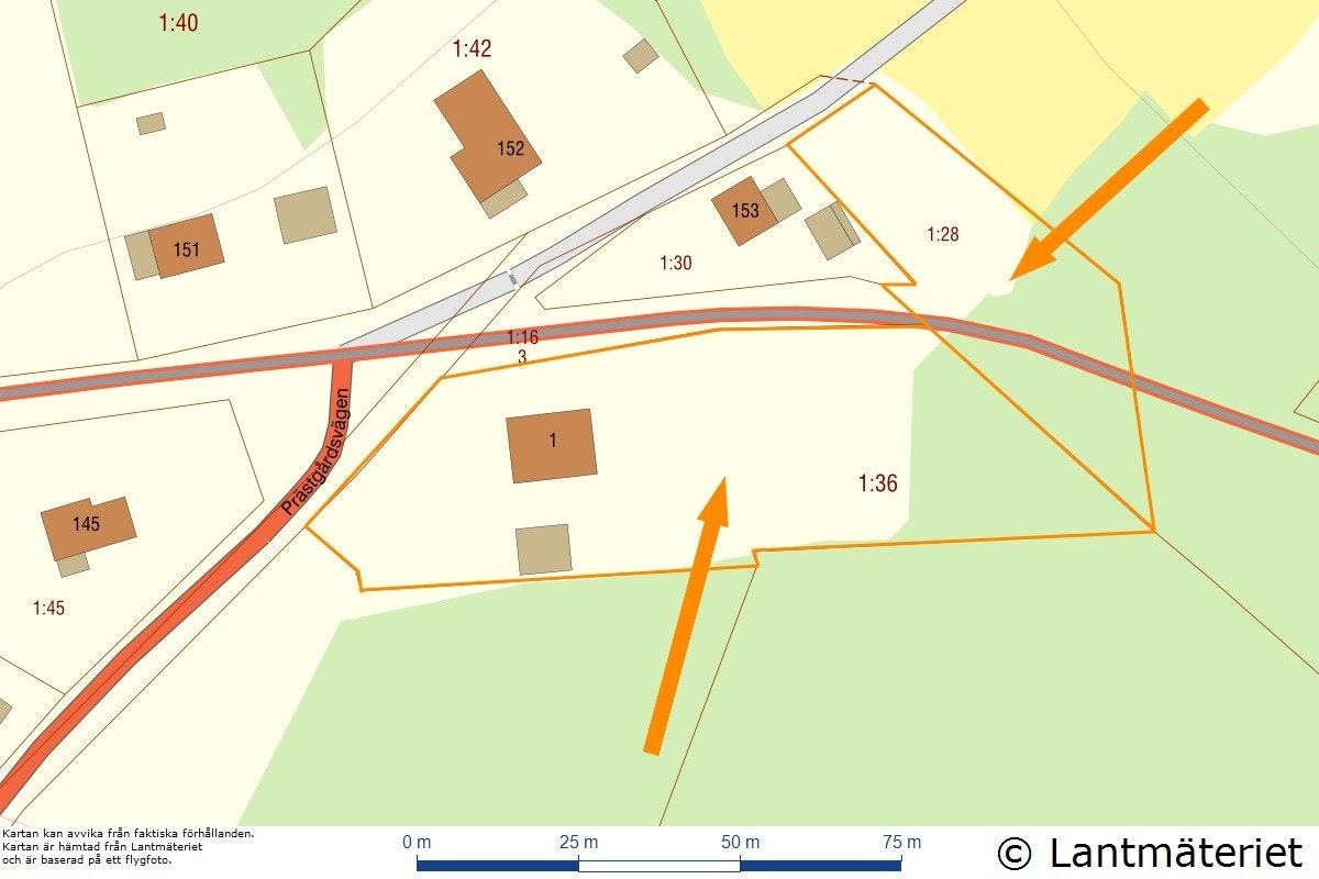 Tomtkarta. Galleribilde