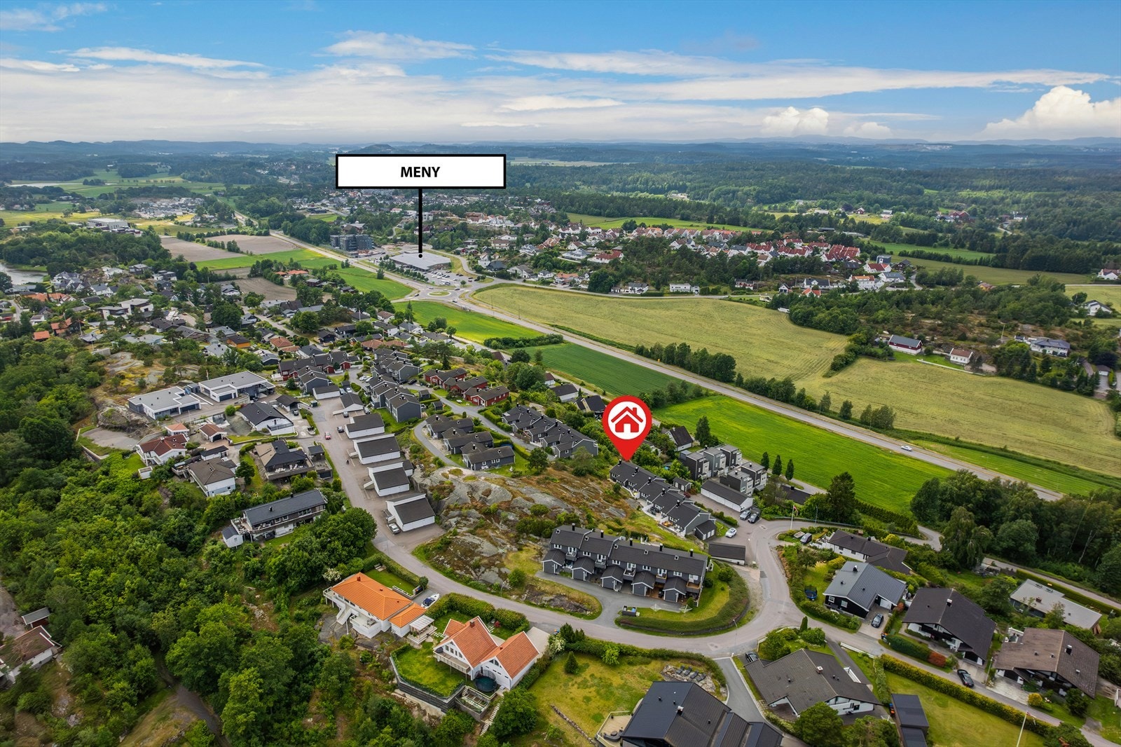 Meget fin plassering på enden av rekken Galleribilde
