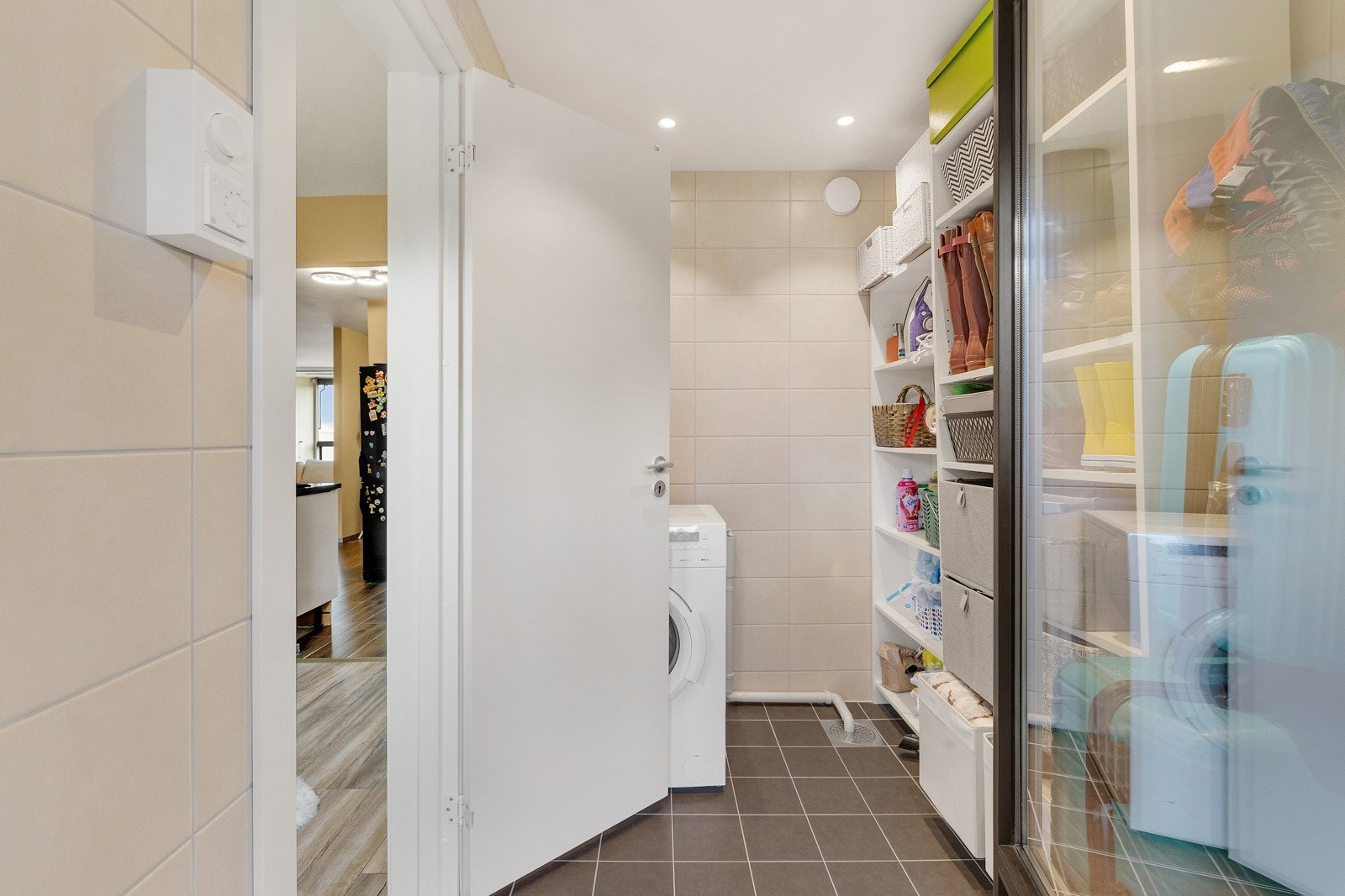 Leiligheten har eget vaskerom tatt i regi av brl i april 2024. Galleribilde