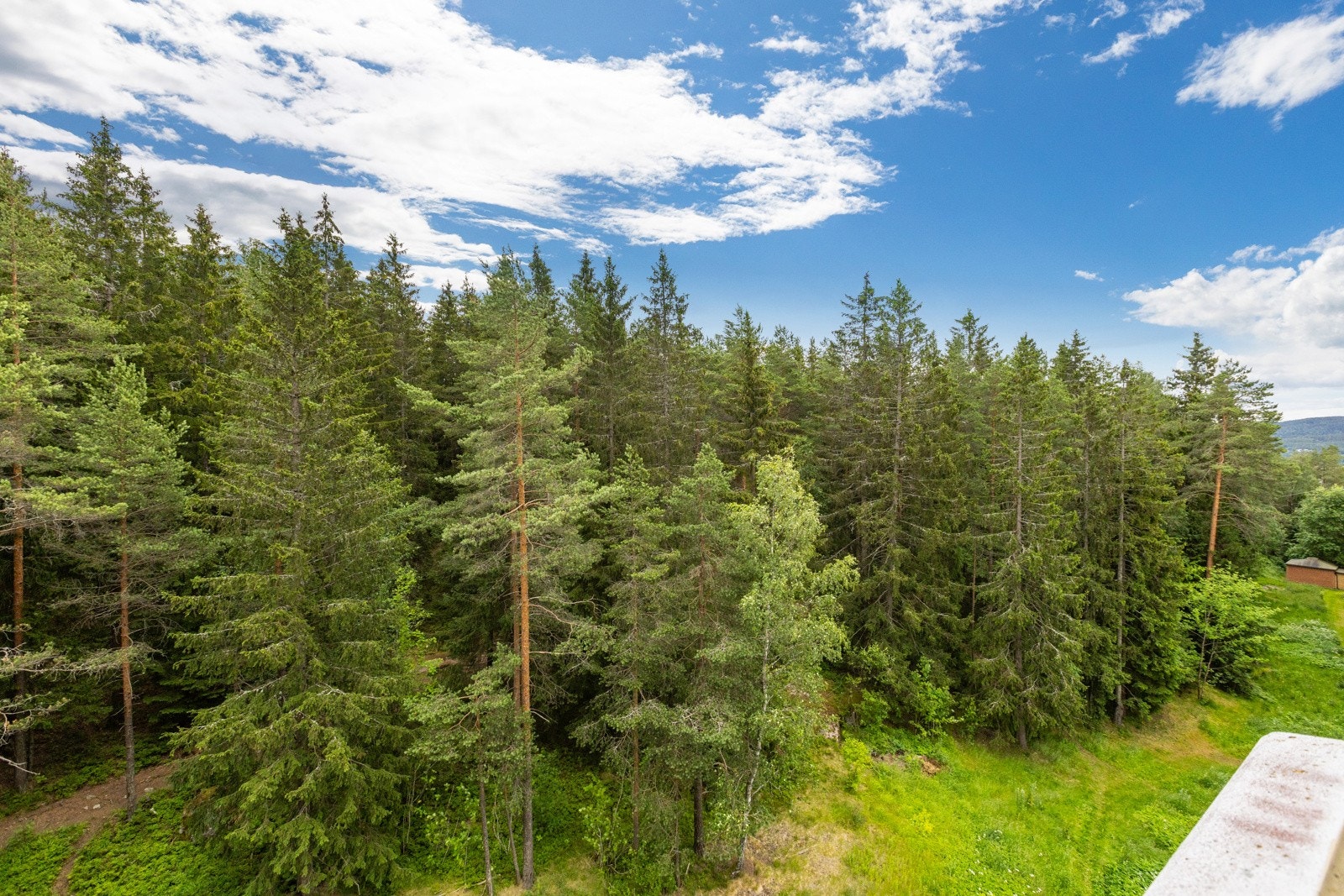 Utsikt fra luftebalkong. Galleribilde