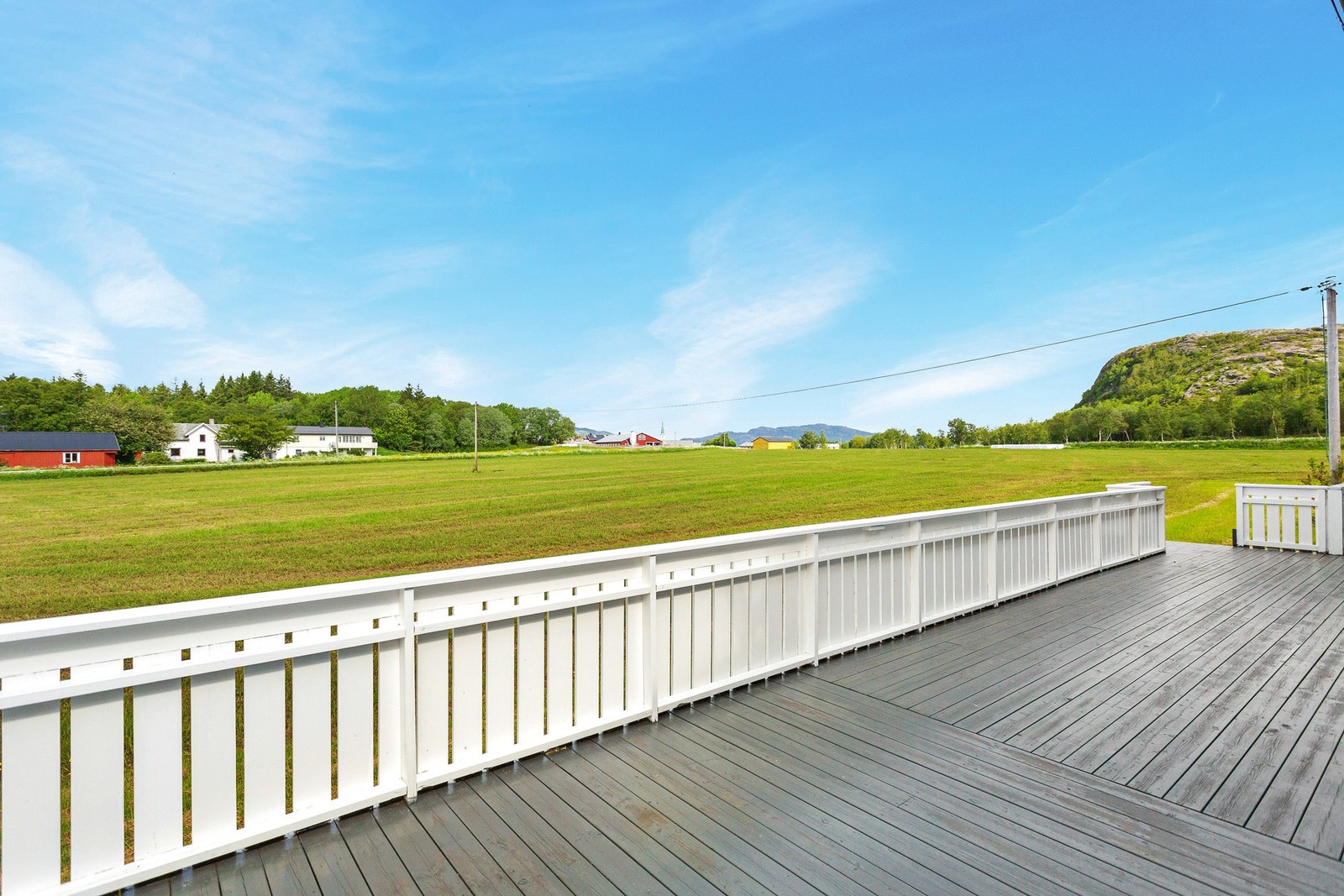 Flott utsikt i landlige omgivelser Galleribilde