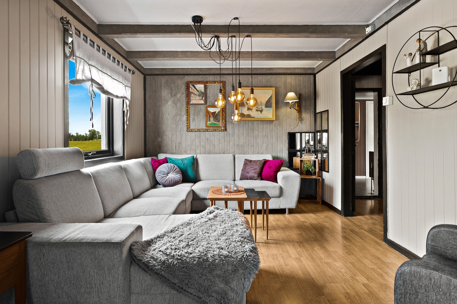 Synlige takbjelker gir en ekstra sjarm Galleribilde