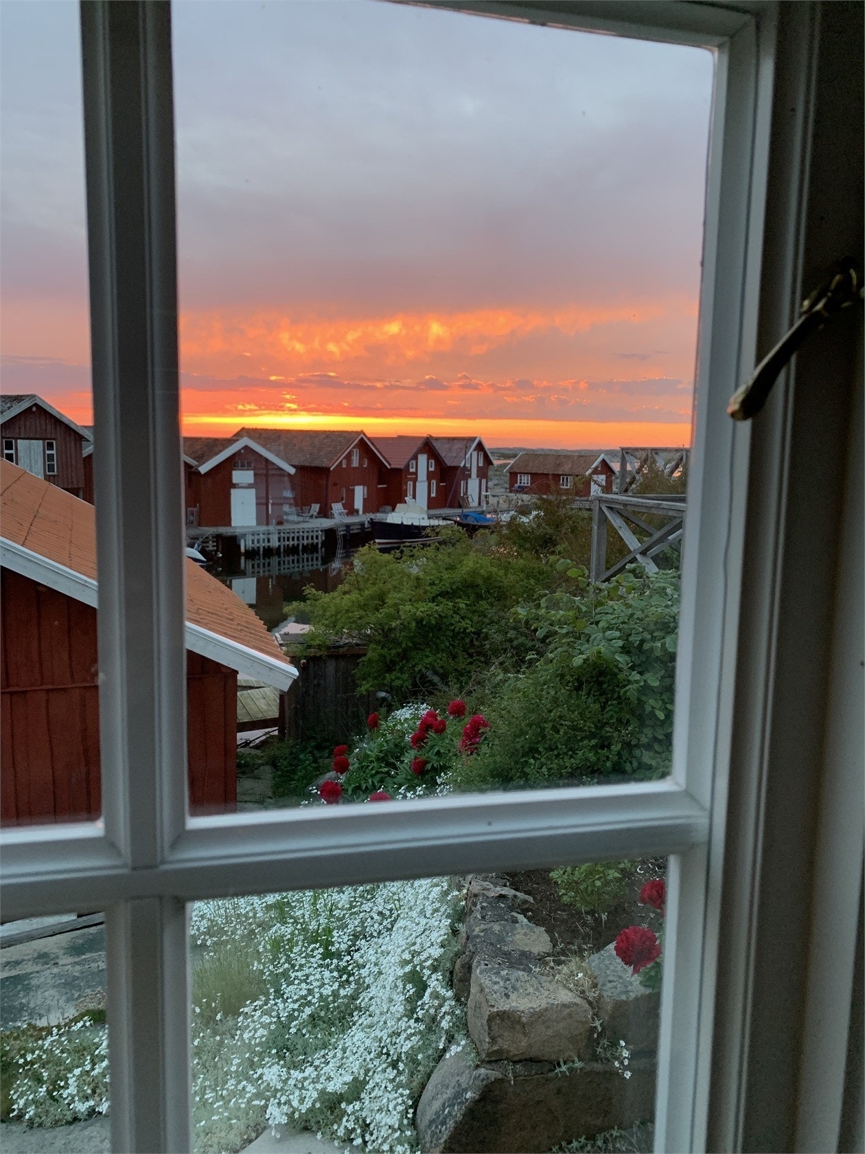 Säljarens sommarbild i kvällsskrud Galleribilde