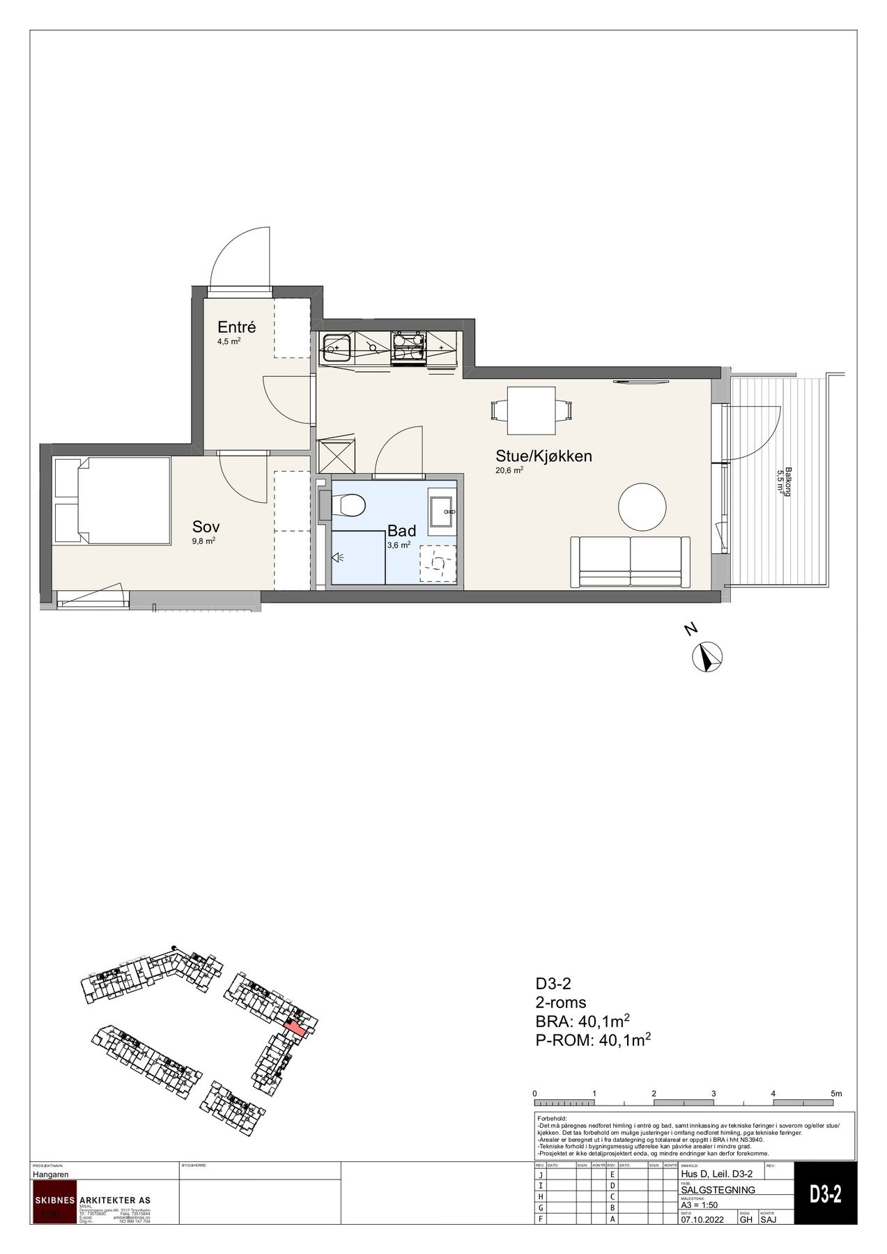 Plantegning - Leilighet D3-2. Galleribilde