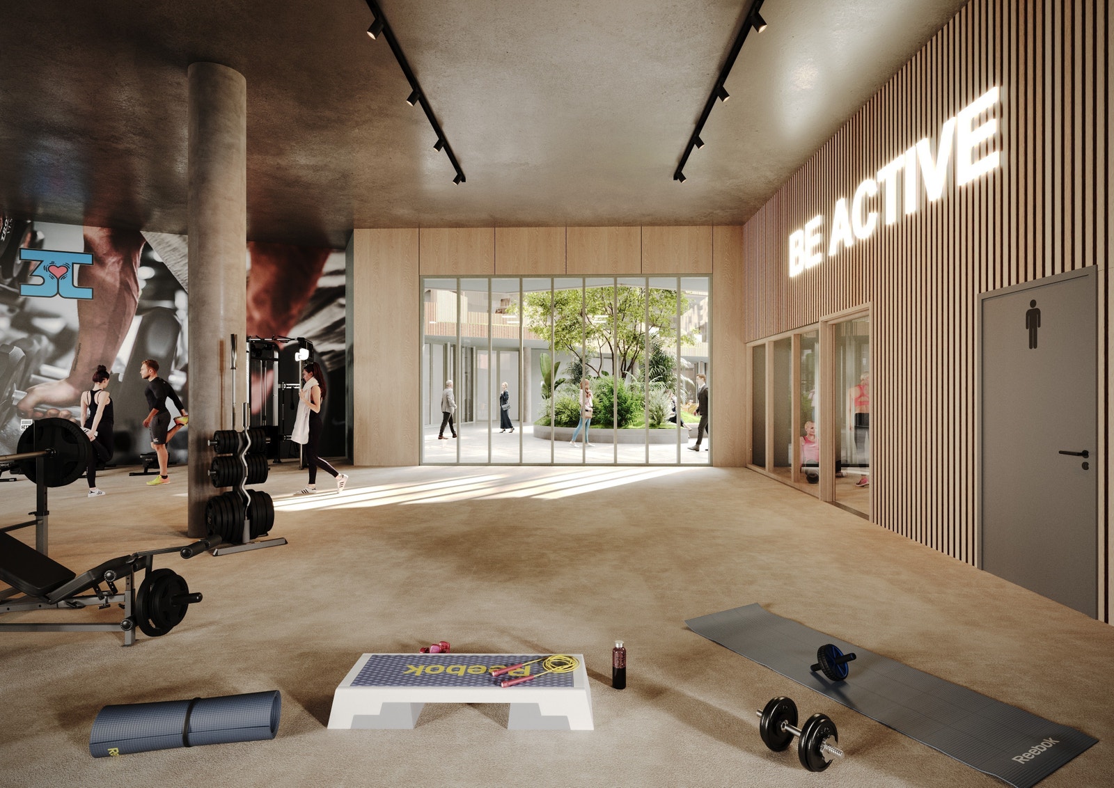 3T flytter inn i byggets første etasje, ta deg en treningsrunde før eller etter jobb? Galleribilde