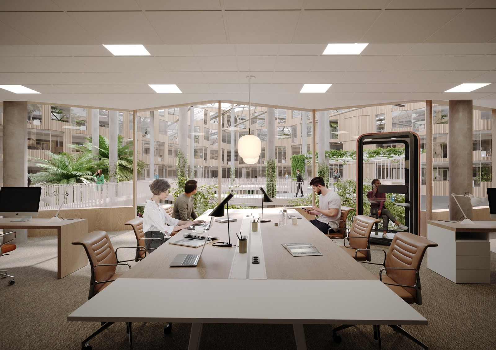 Eksempel på kontorareal. Galleribilde