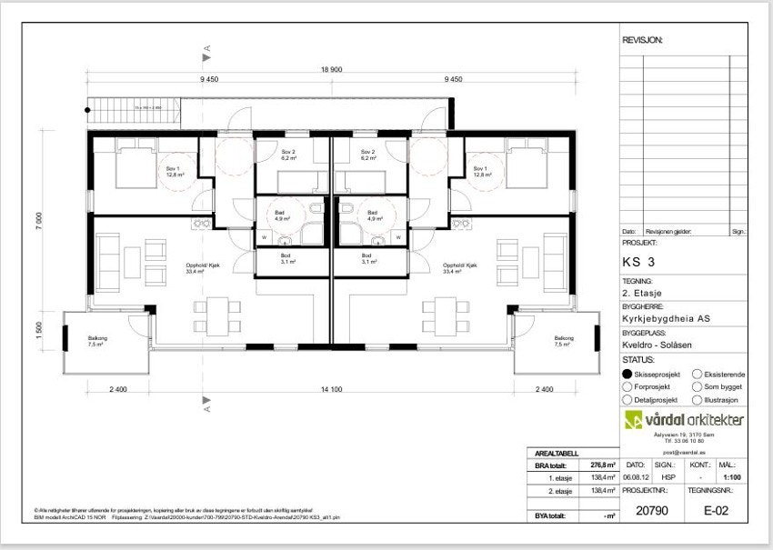 Planskisse Galleribilde