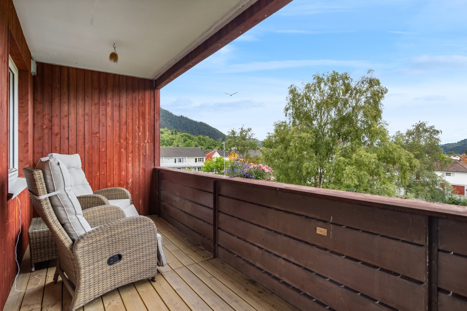 Med plassering i øverste etasje er det lite innsyn. Galleribilde