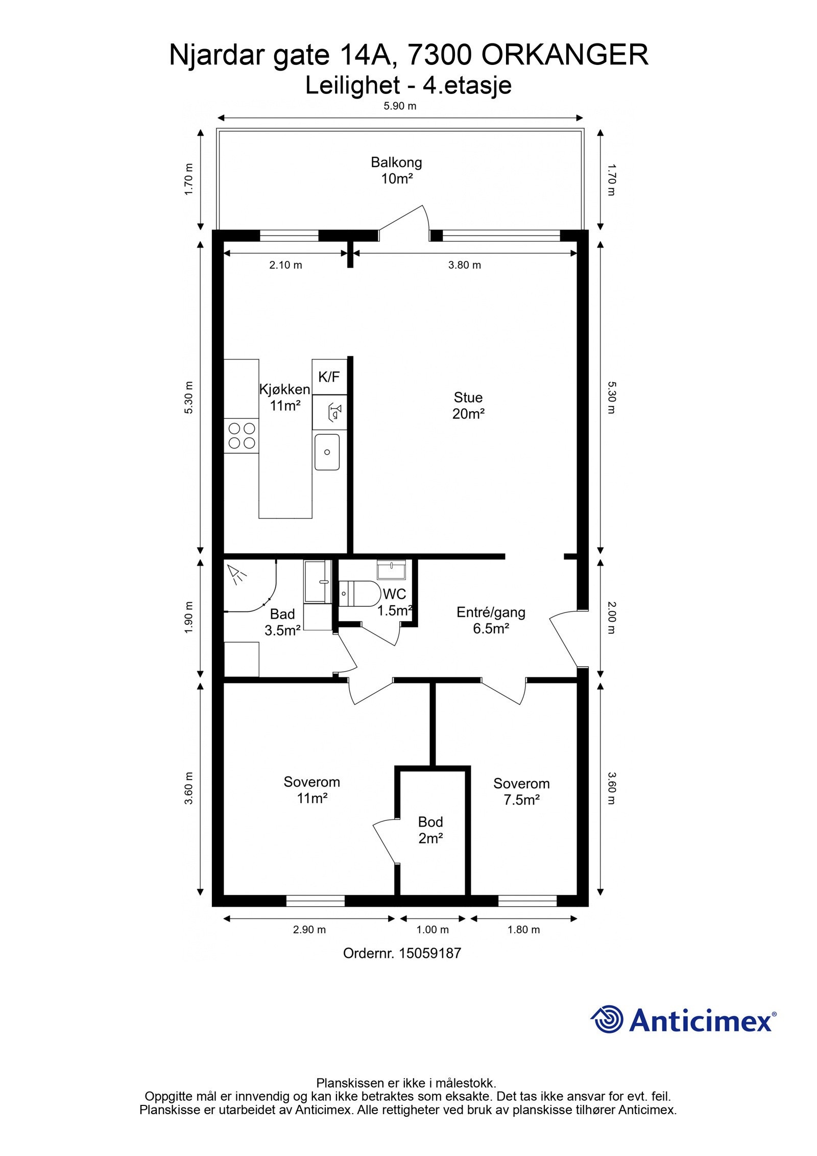 Plantegning Galleribilde