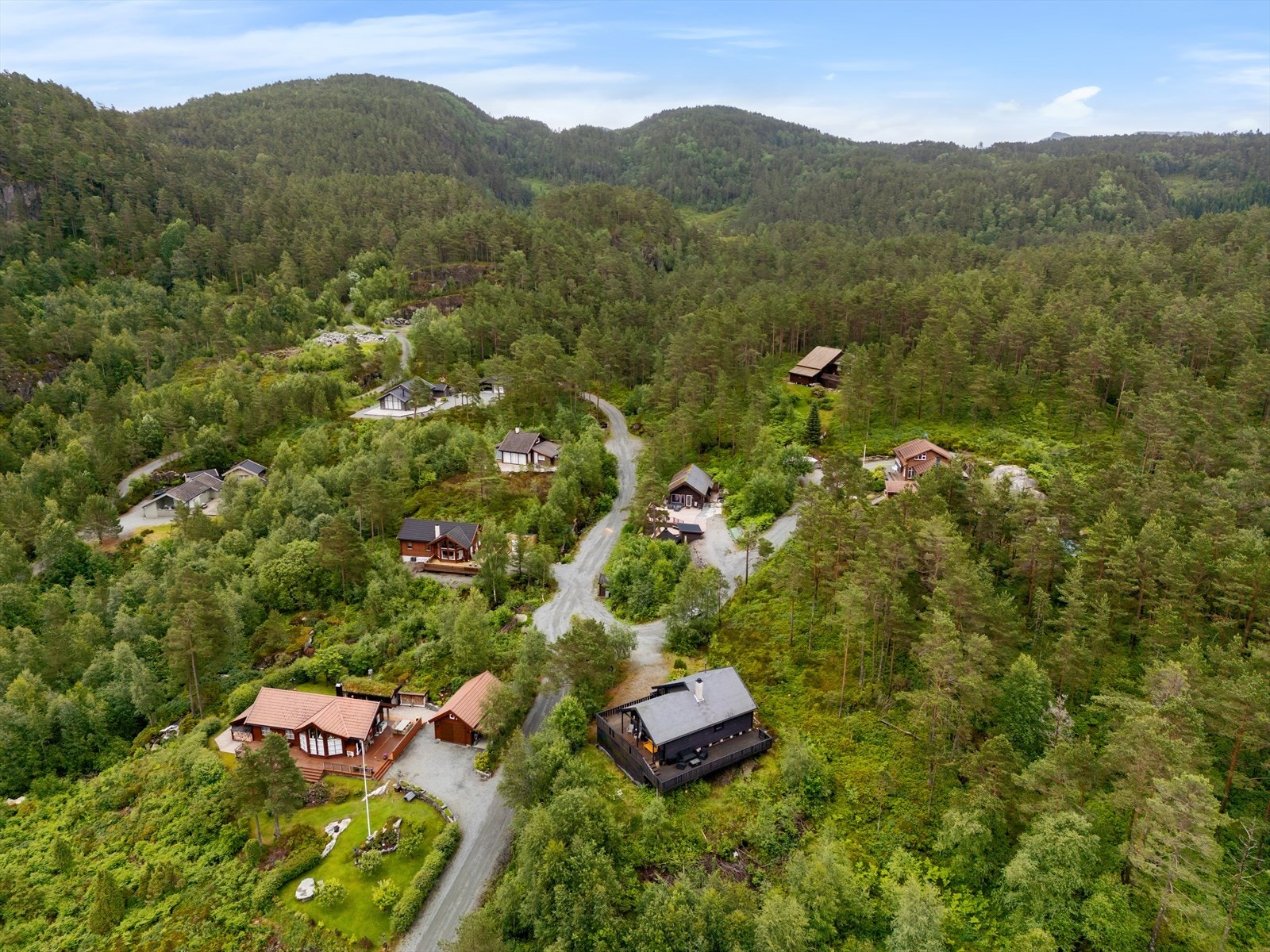 Etablert hyttefelt Galleribilde