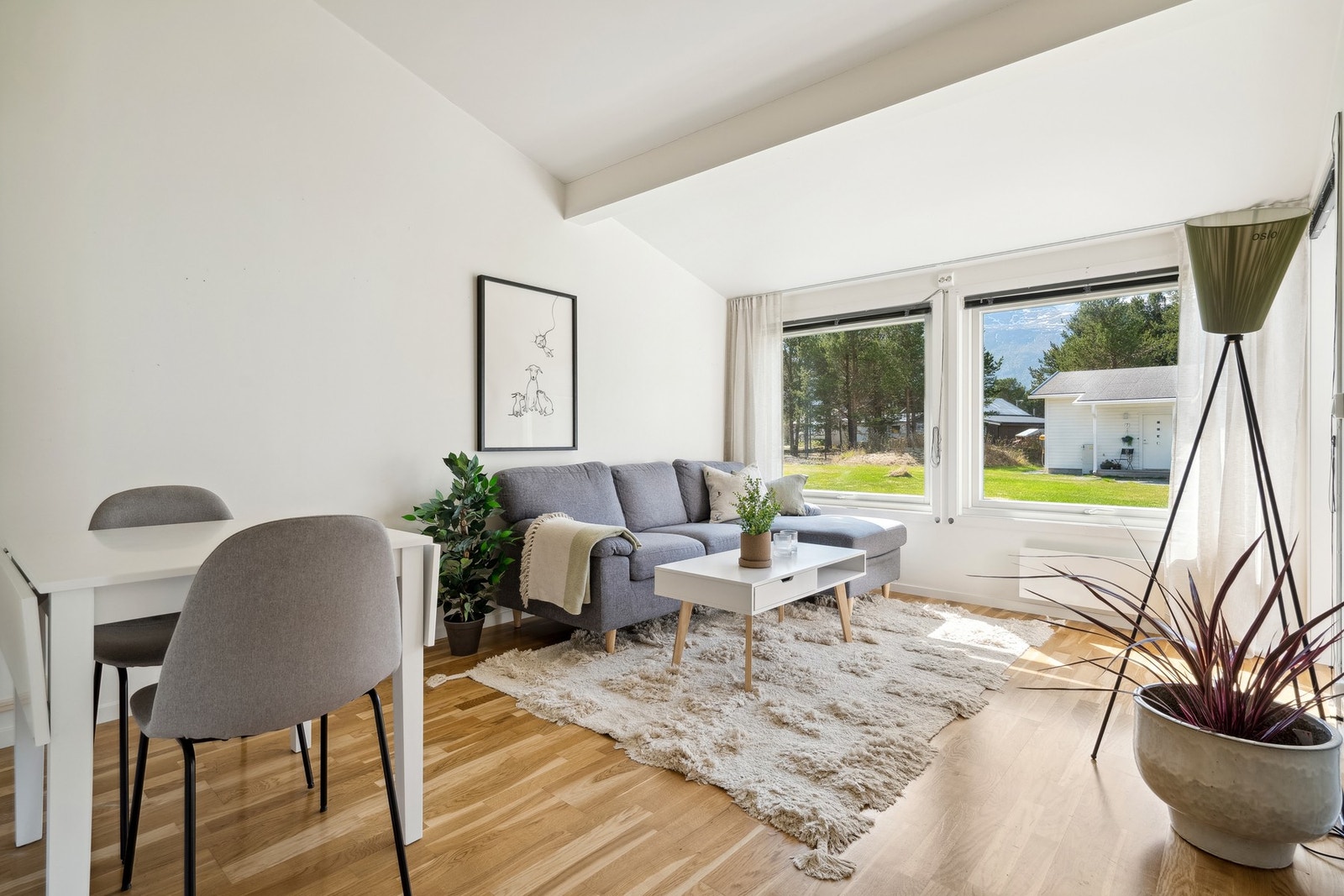 Lys og moderne stue Galleribilde