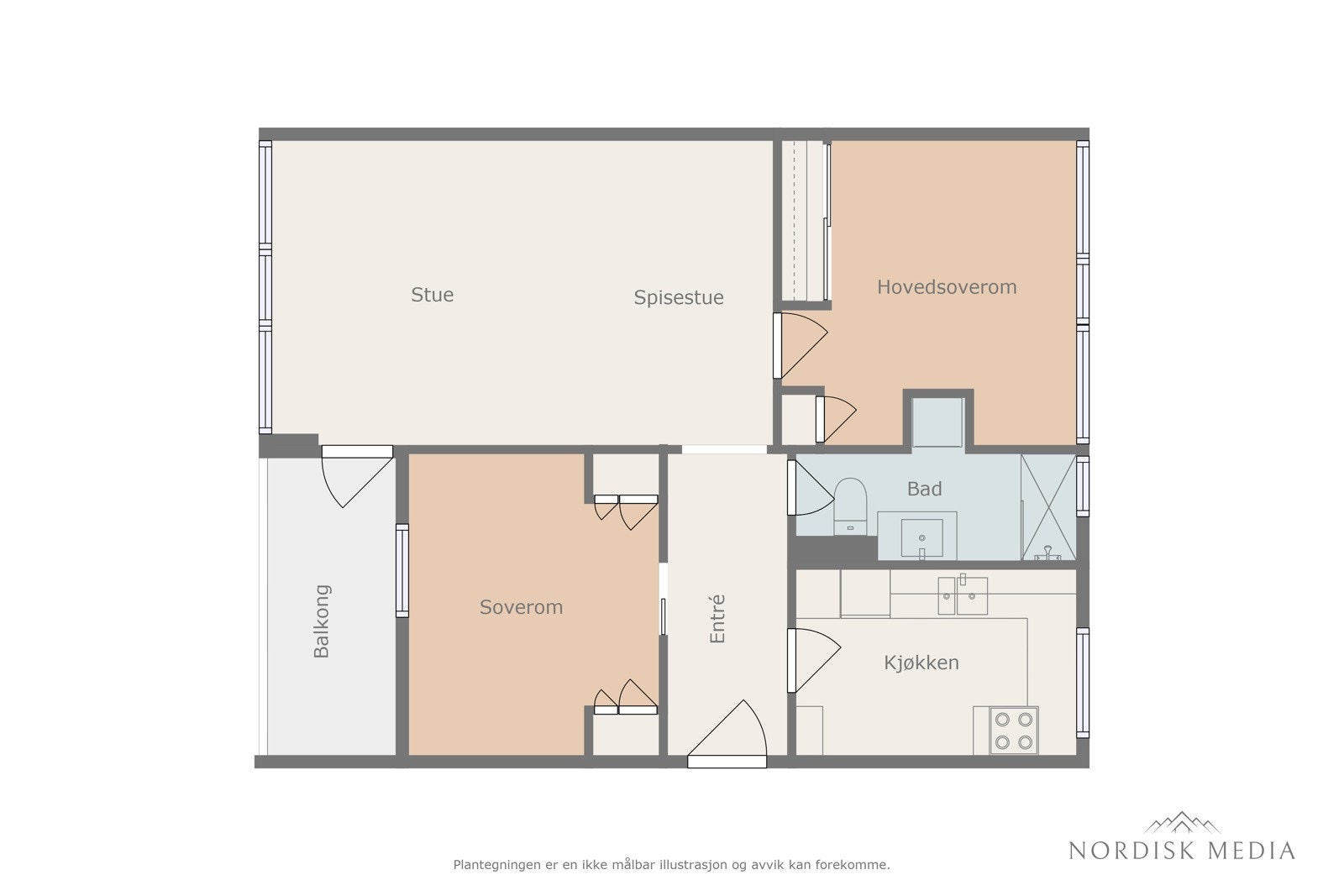Planskisse Galleribilde