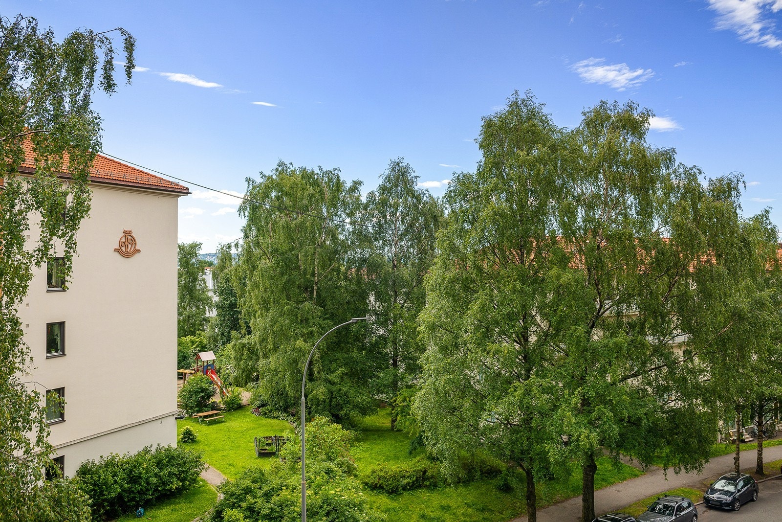 Utsikt fra balkongen Galleribilde