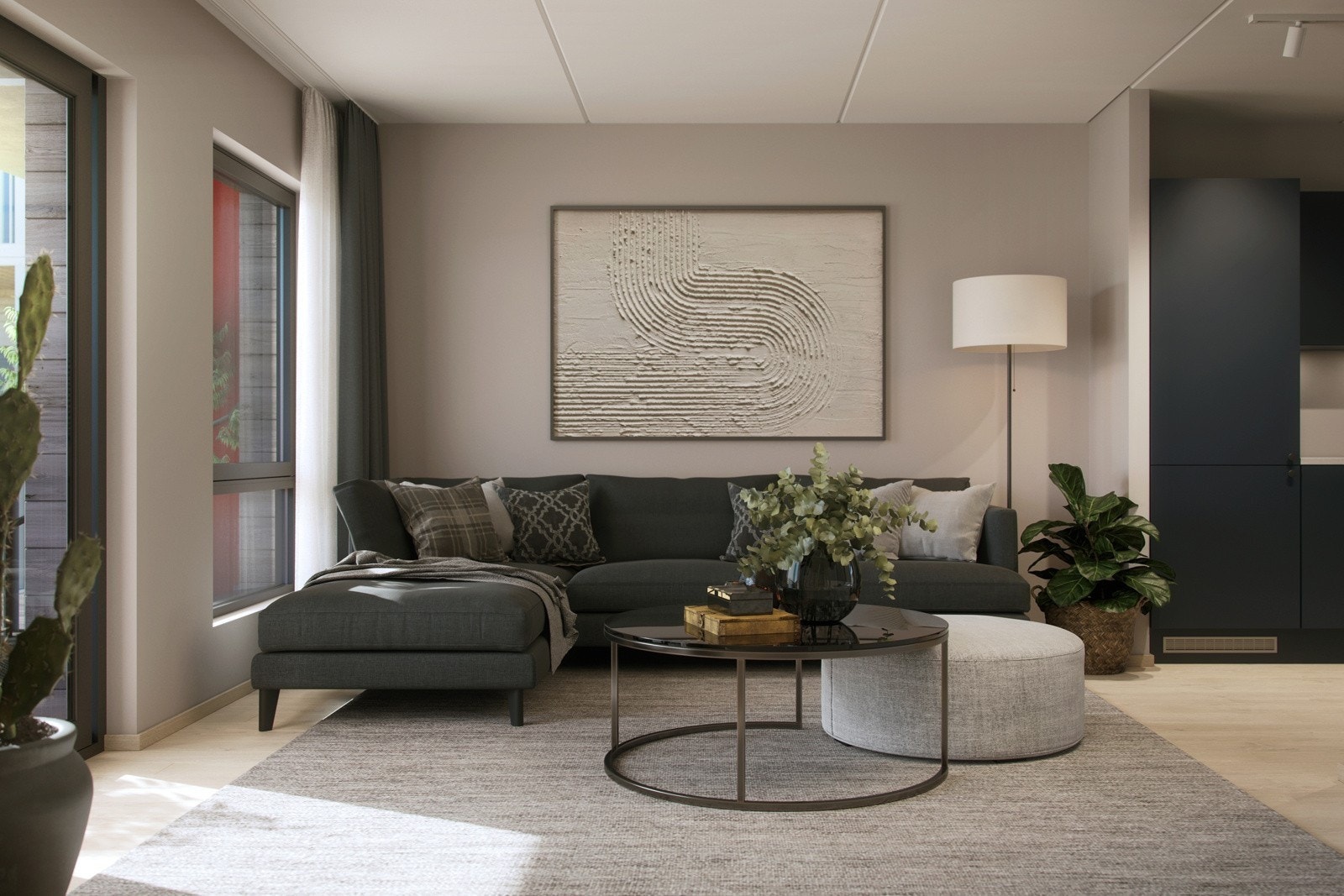 Illustrasjon av leilighet 208 - avvik kan forekomme Galleribilde