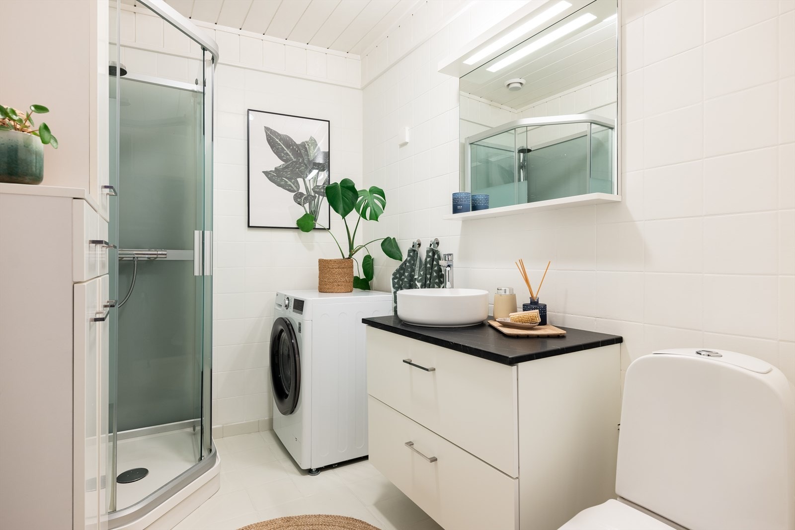 Baderommet er av god størrelse, og strekker seg over 4,5m². Galleribilde