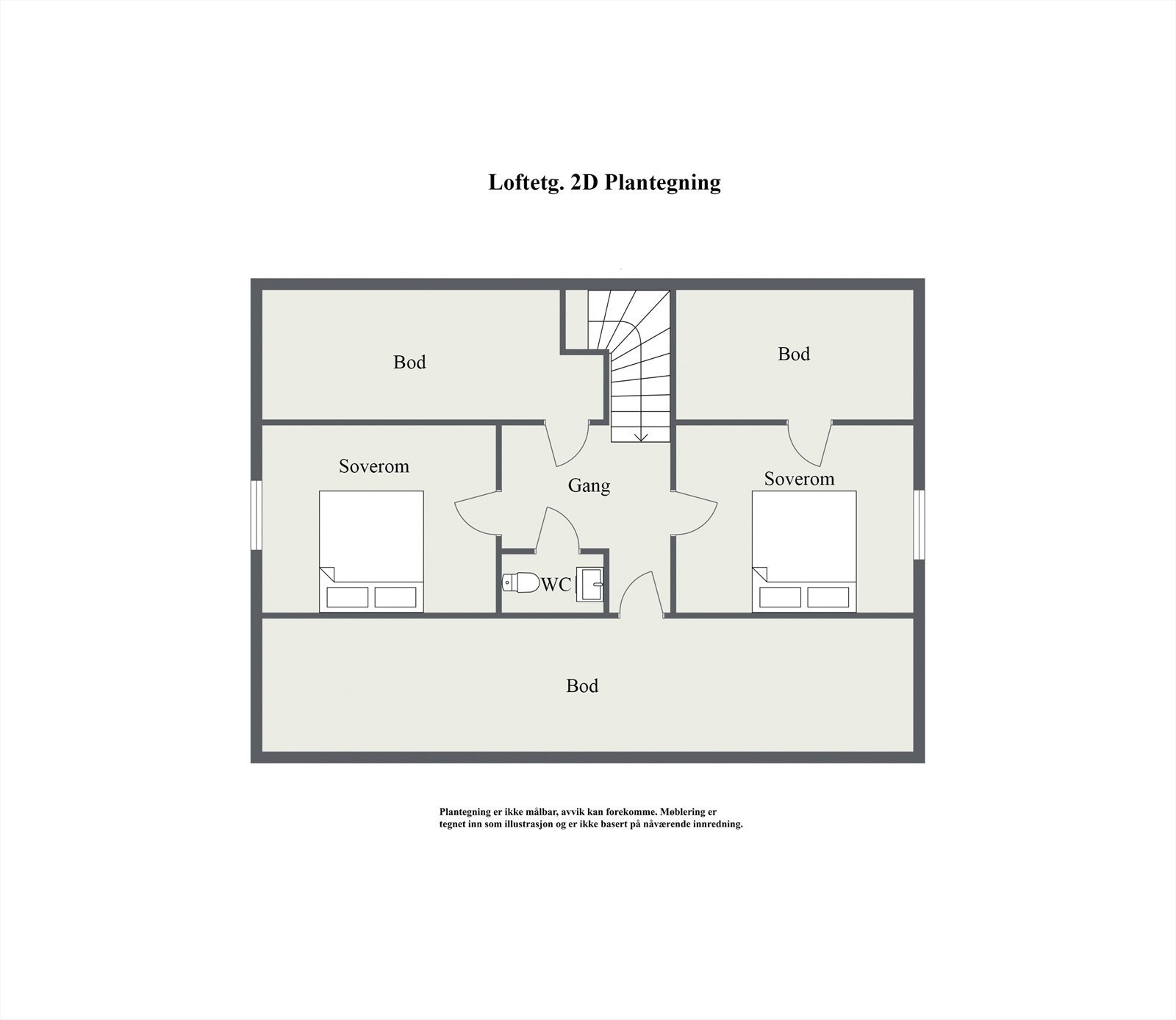 Loftetasje - 2D Floor Plan.jpg Galleribilde