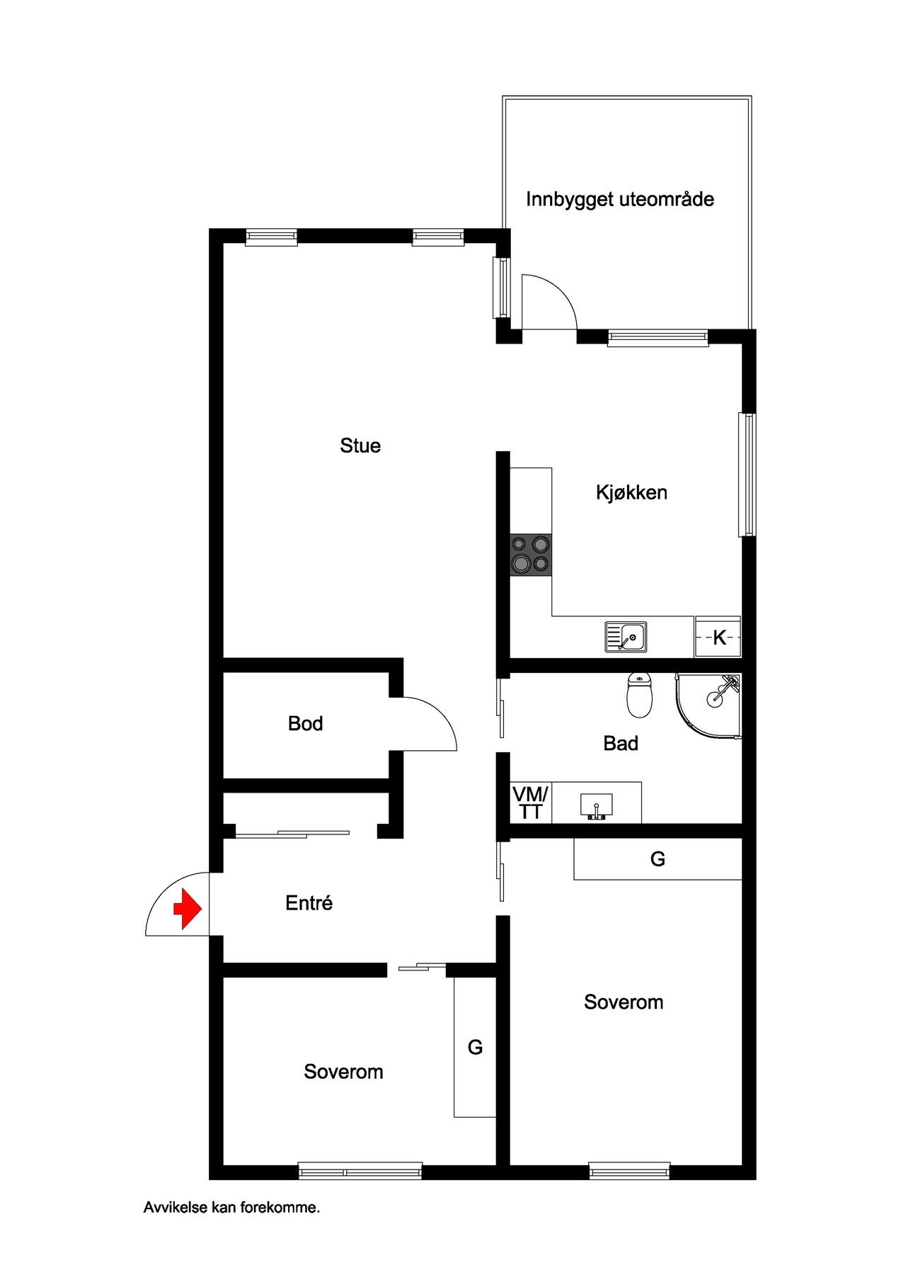 Plantegning Galleribilde