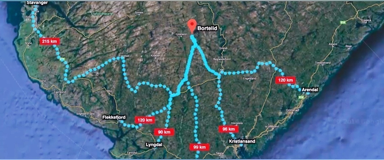 Bortelid sentralt i Agder Galleribilde