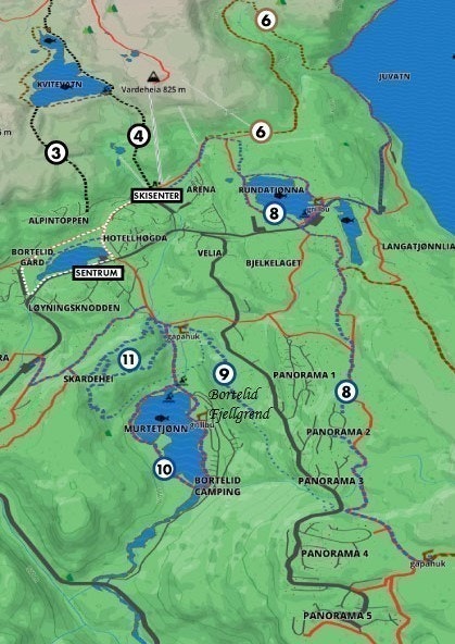 Beliggenhet tomteområdet Galleribilde