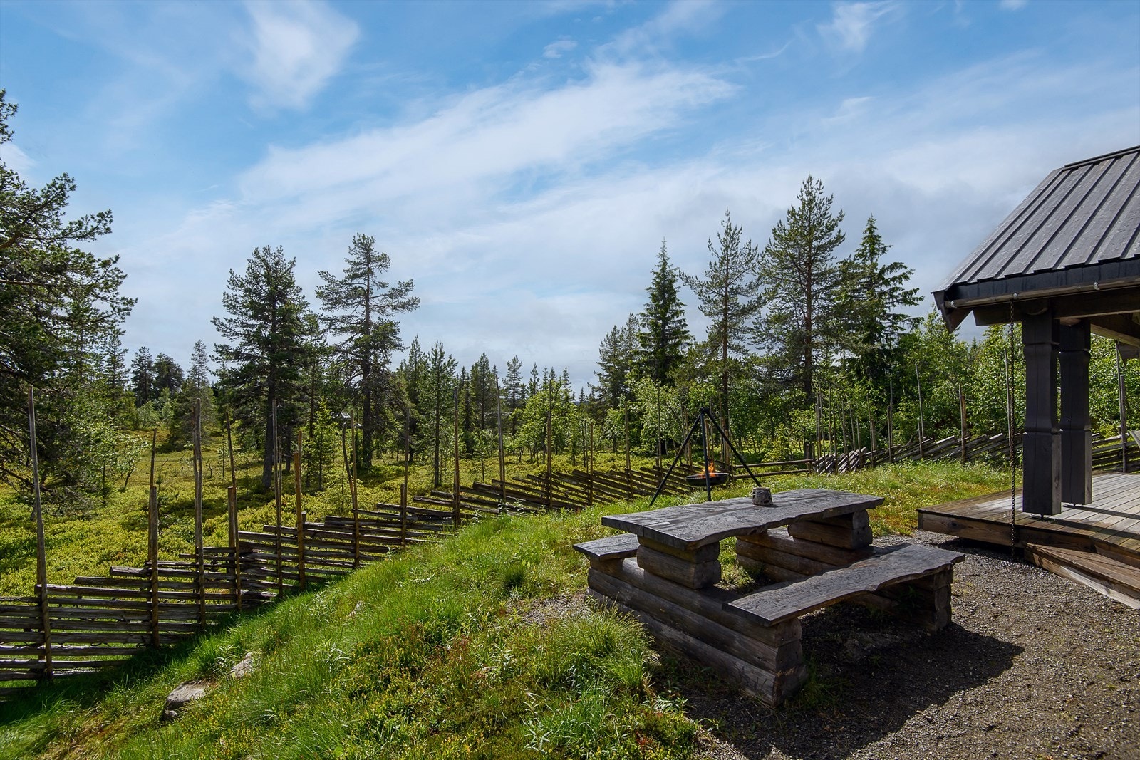 Flere fine soner utendørs der du sitter i fred og ro, uten innsyn. Galleribilde