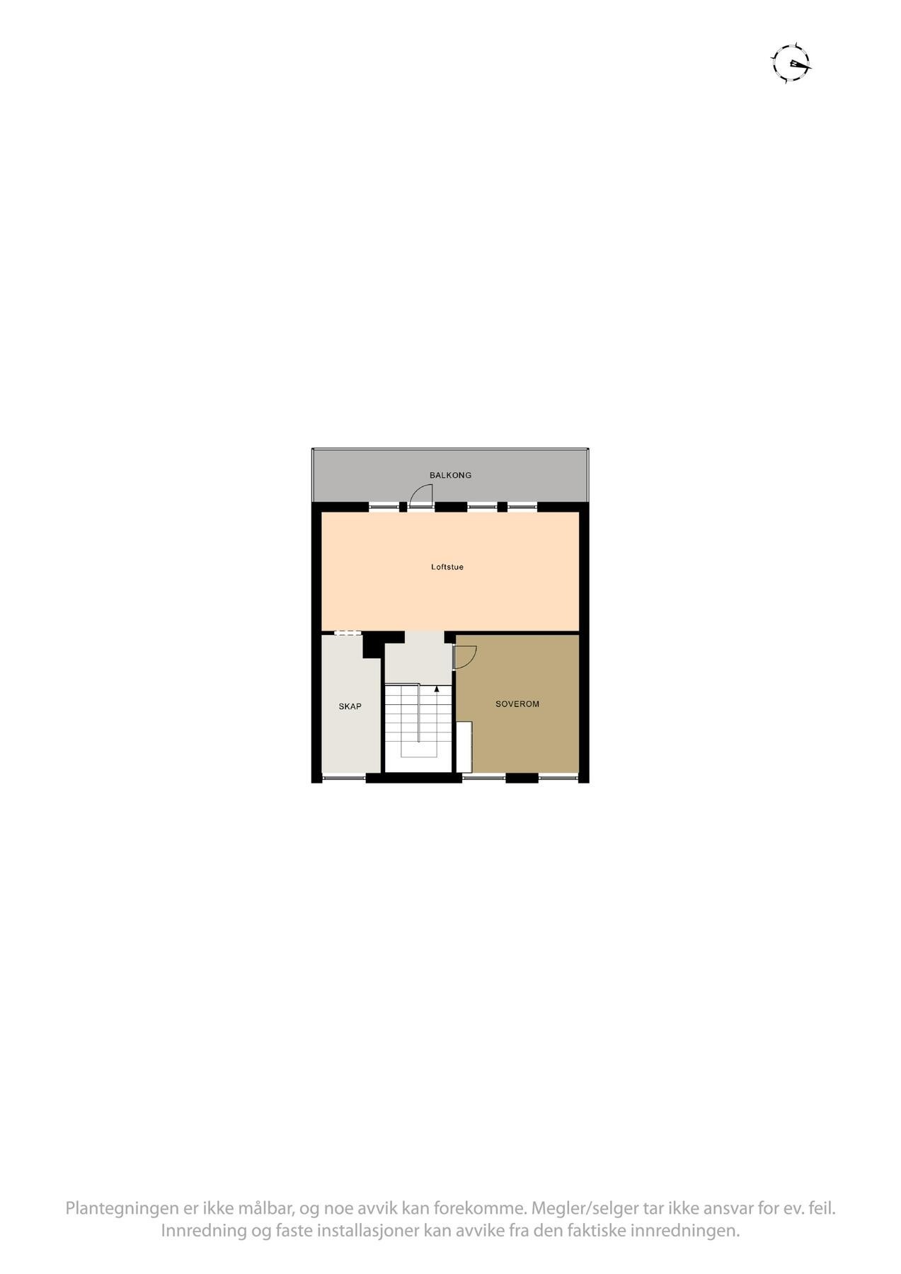 Plantegning loft. Galleribilde