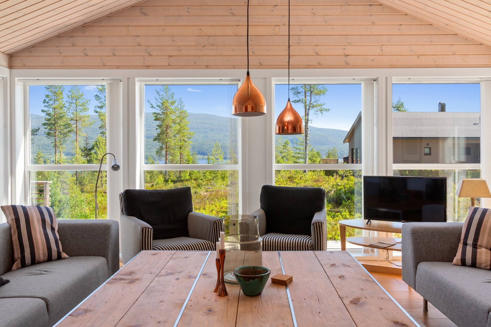 Flott utsikt fra stua Galleribilde