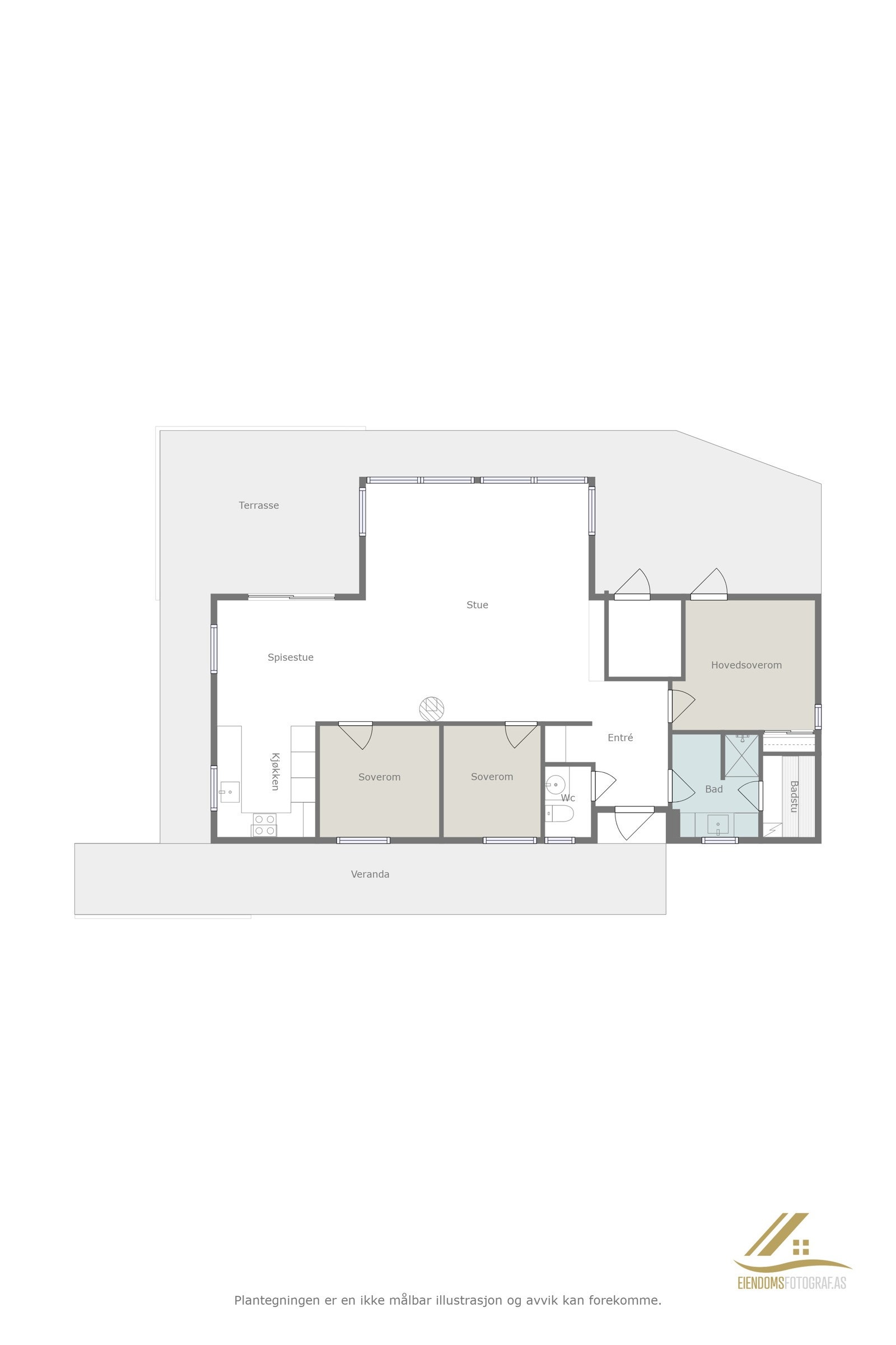 Plantegning Galleribilde