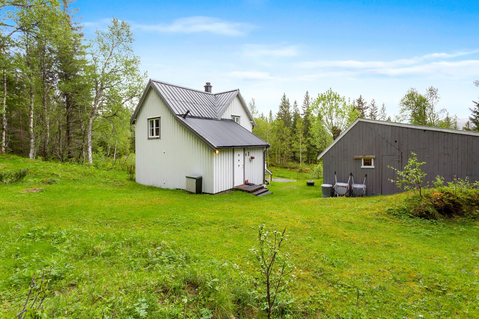 Barnevennlig og frodig tomt Galleribilde