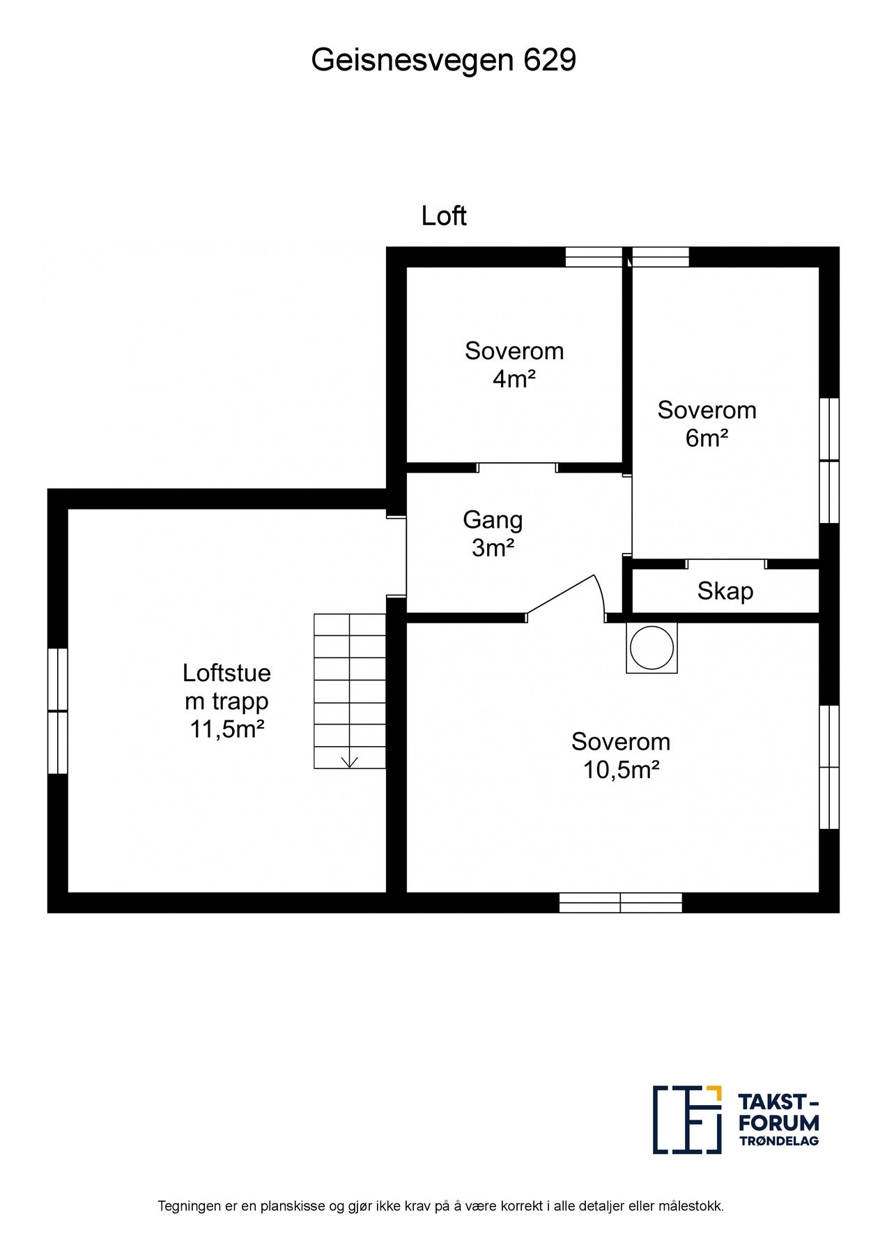 Planskisse - Loft Galleribilde