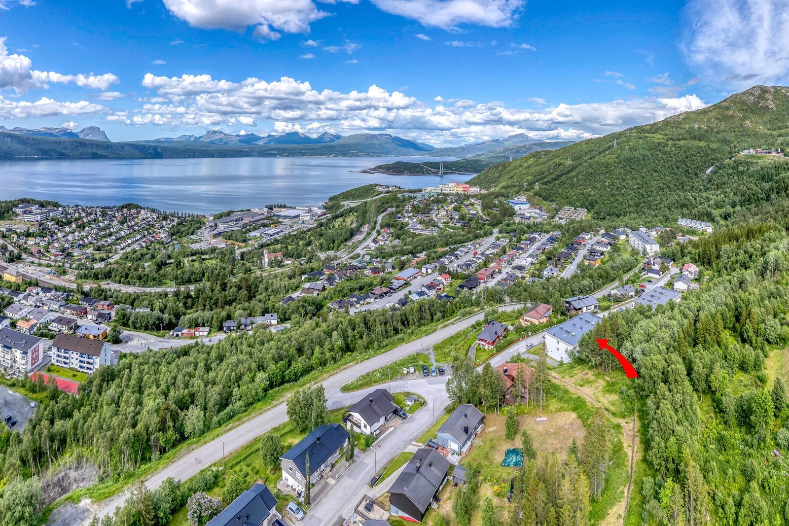 Gangavstand til " Nye Narvik sykehus" Galleribilde