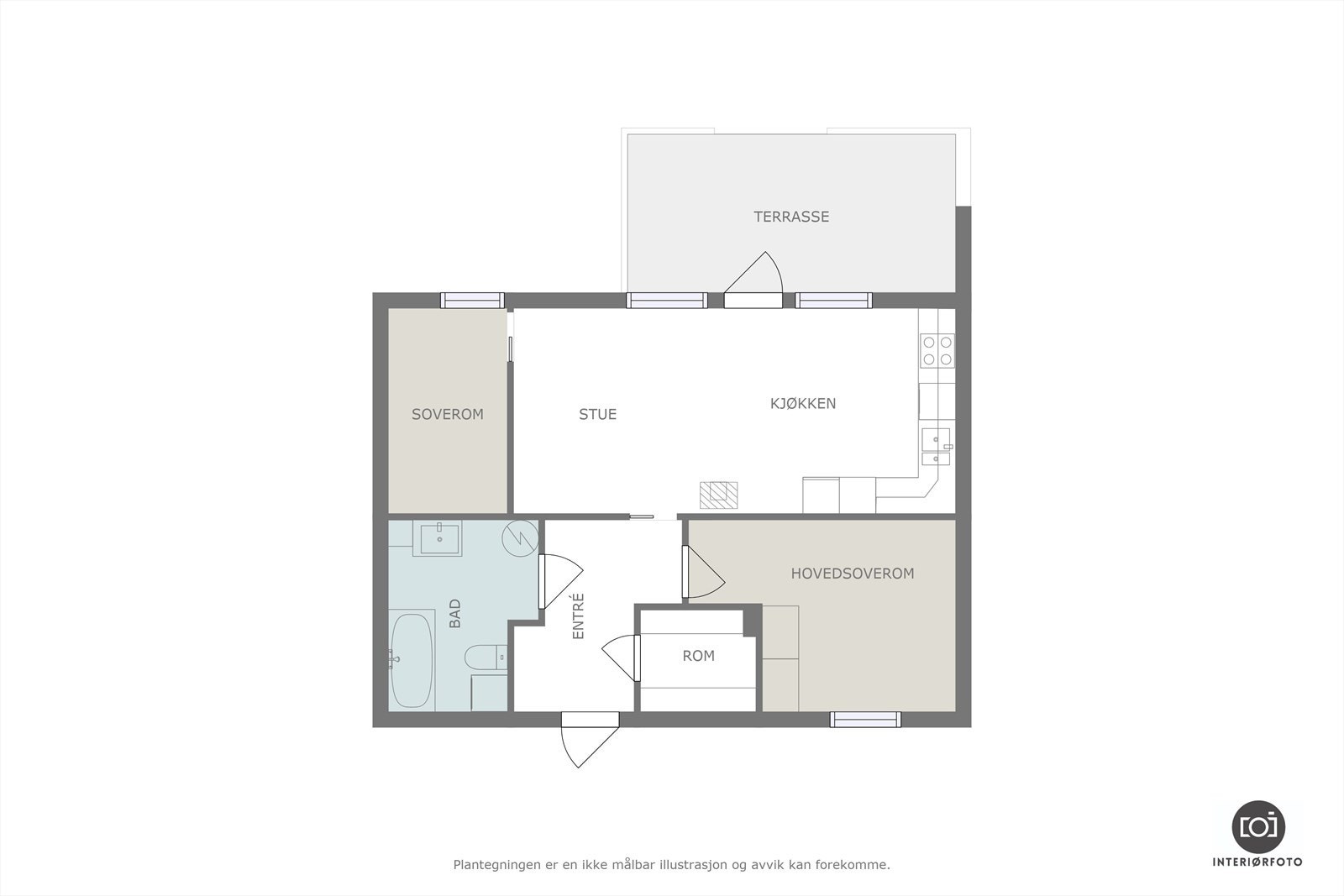 Plantegning Galleribilde