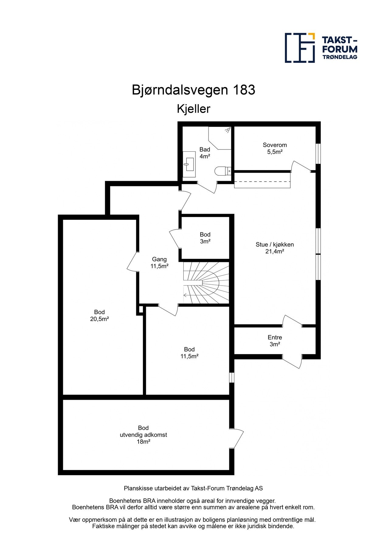 Planskisse Galleribilde