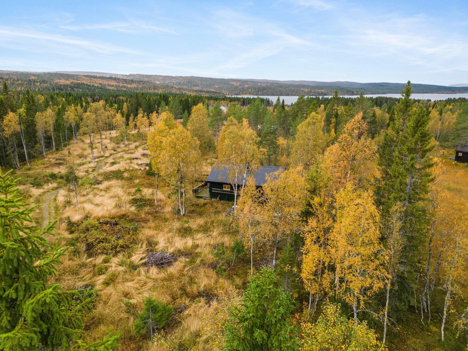 Dronefoto av området Galleribilde
