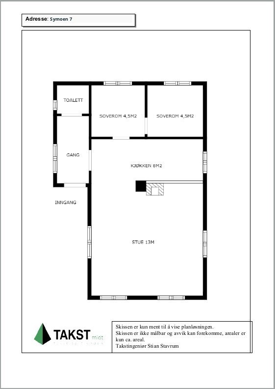 Planskisse Galleribilde