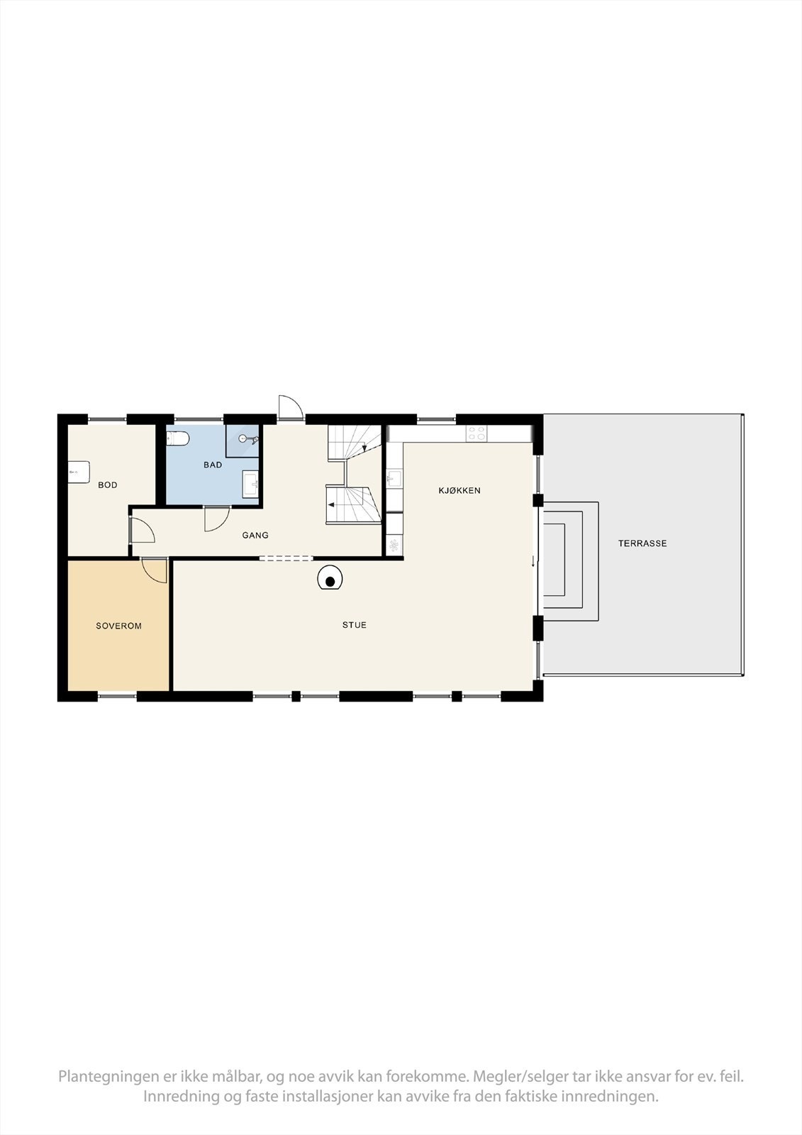 Plantegning 1. etg. Galleribilde