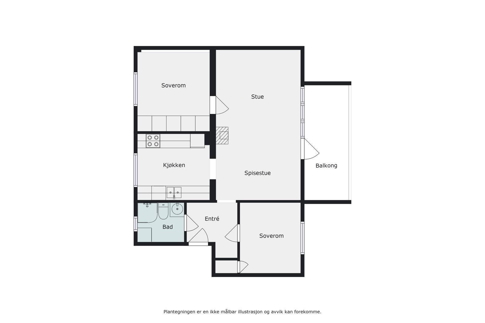 Plantegning Galleribilde