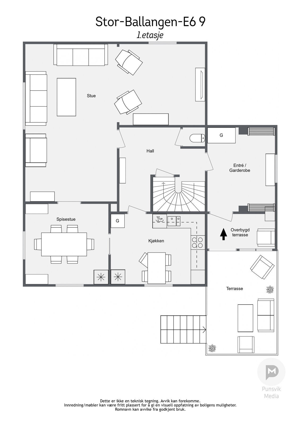 Stor-Ballangen-E6 9 - 1etasje - 2D Galleribilde