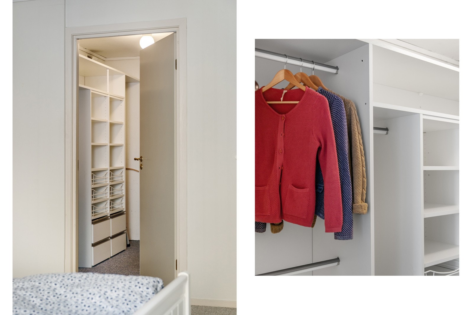 Bod /garderobe på innsiden av soverommet. Galleribilde