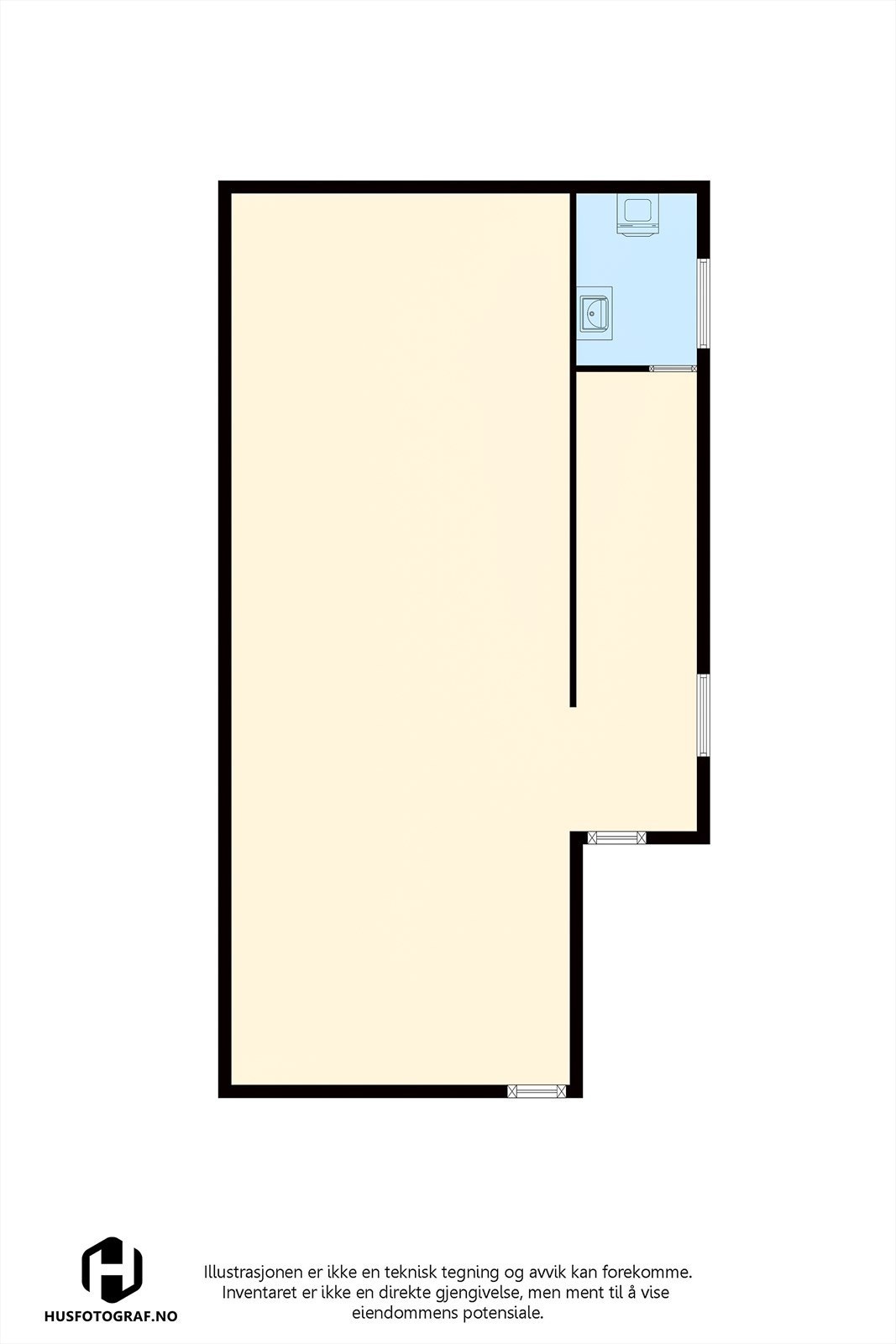 Plantegning kjeller Galleribilde