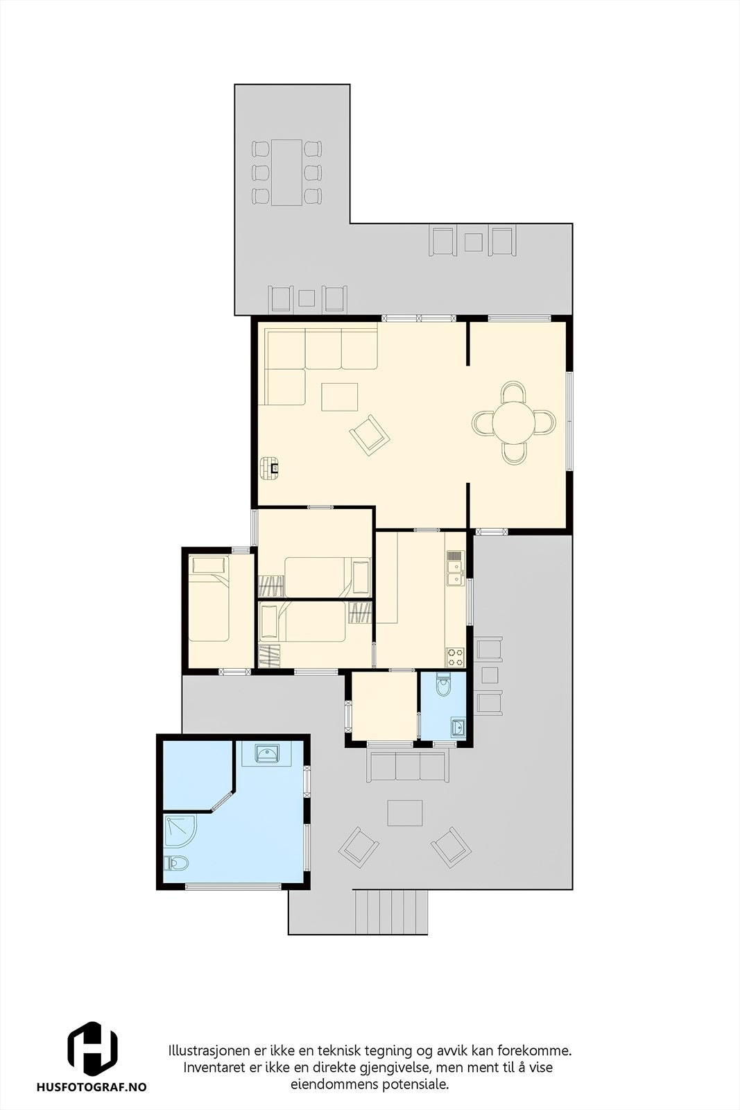 Plantegning 1. etg Galleribilde