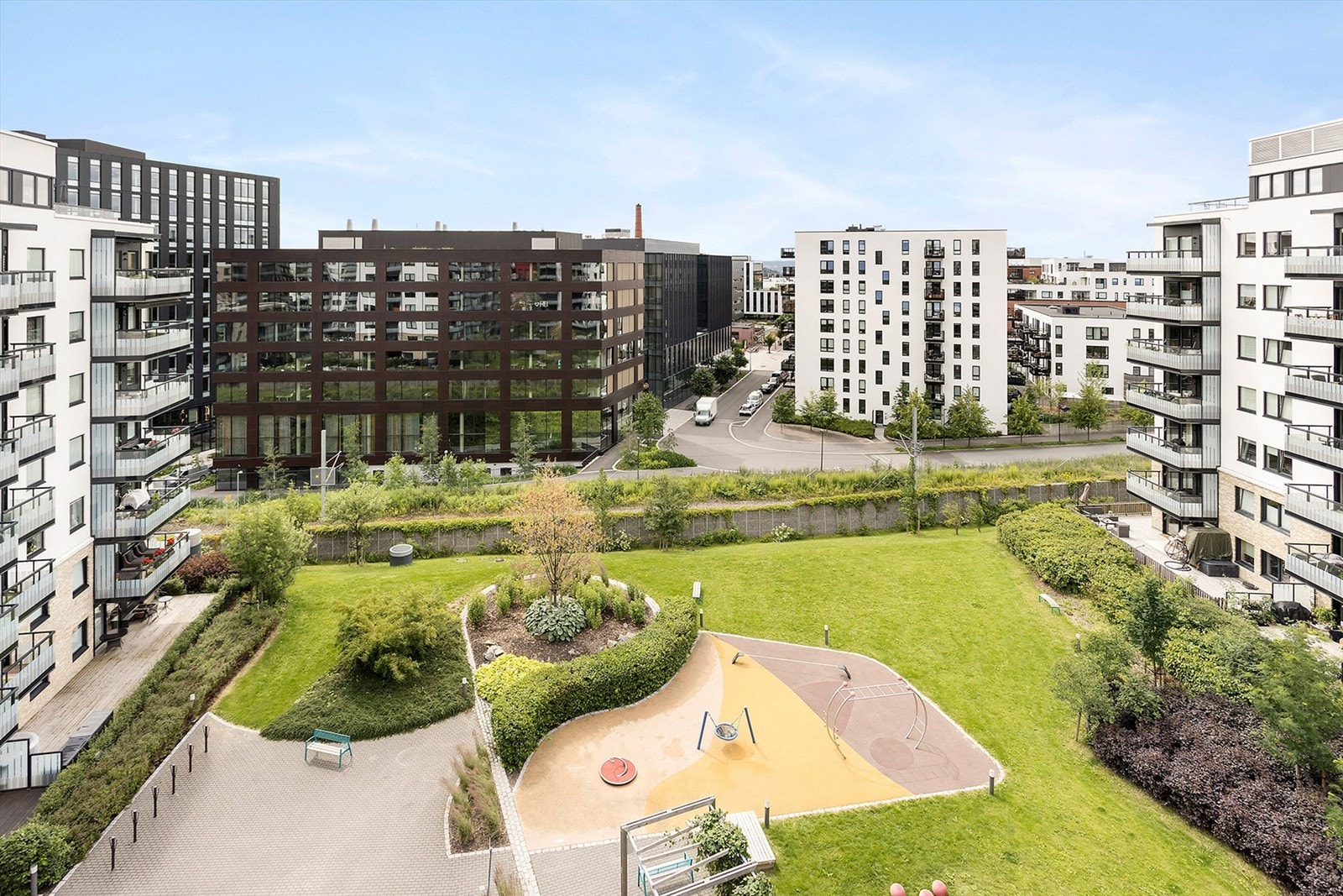 Hyggelig felles uteområder. Galleribilde