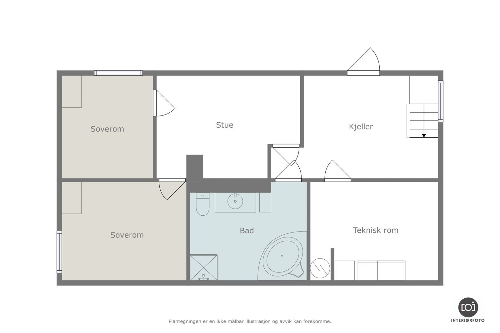 Plantegning Galleribilde