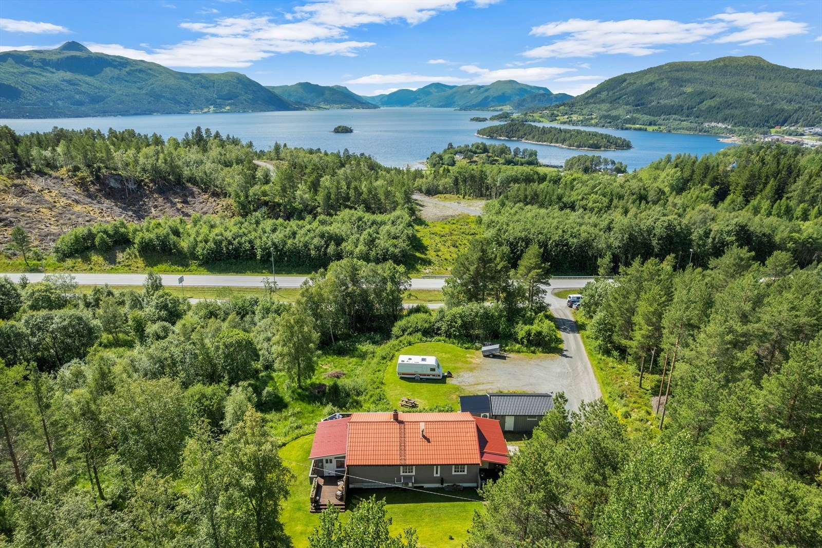 Dronefoto Galleribilde