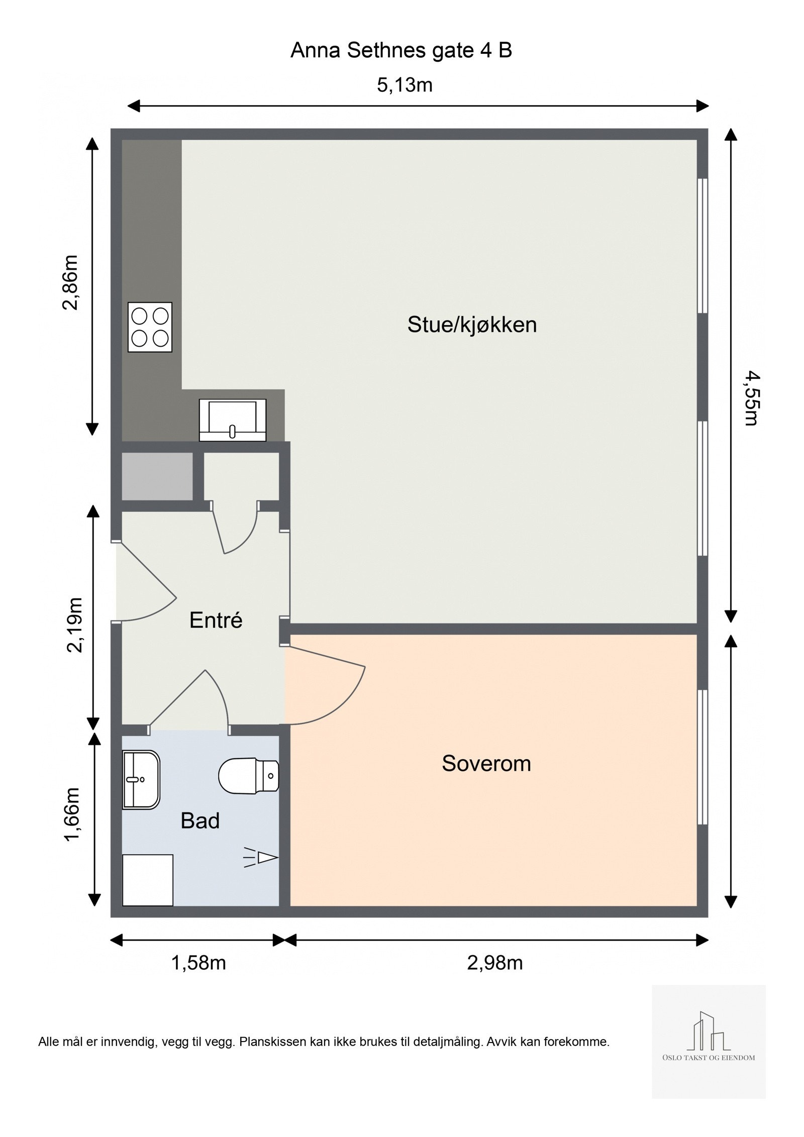 Leiligheten disponerer bod på loft og i kjeller. Galleribilde